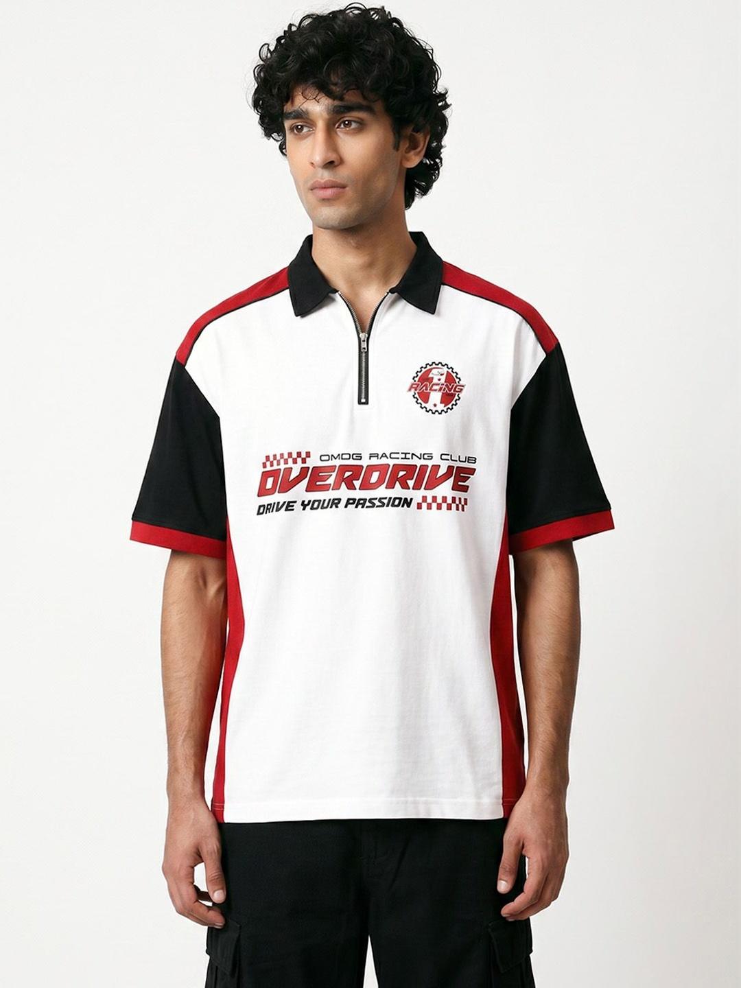 Crazymonk Men Polo Collar T-shirt - Image 1