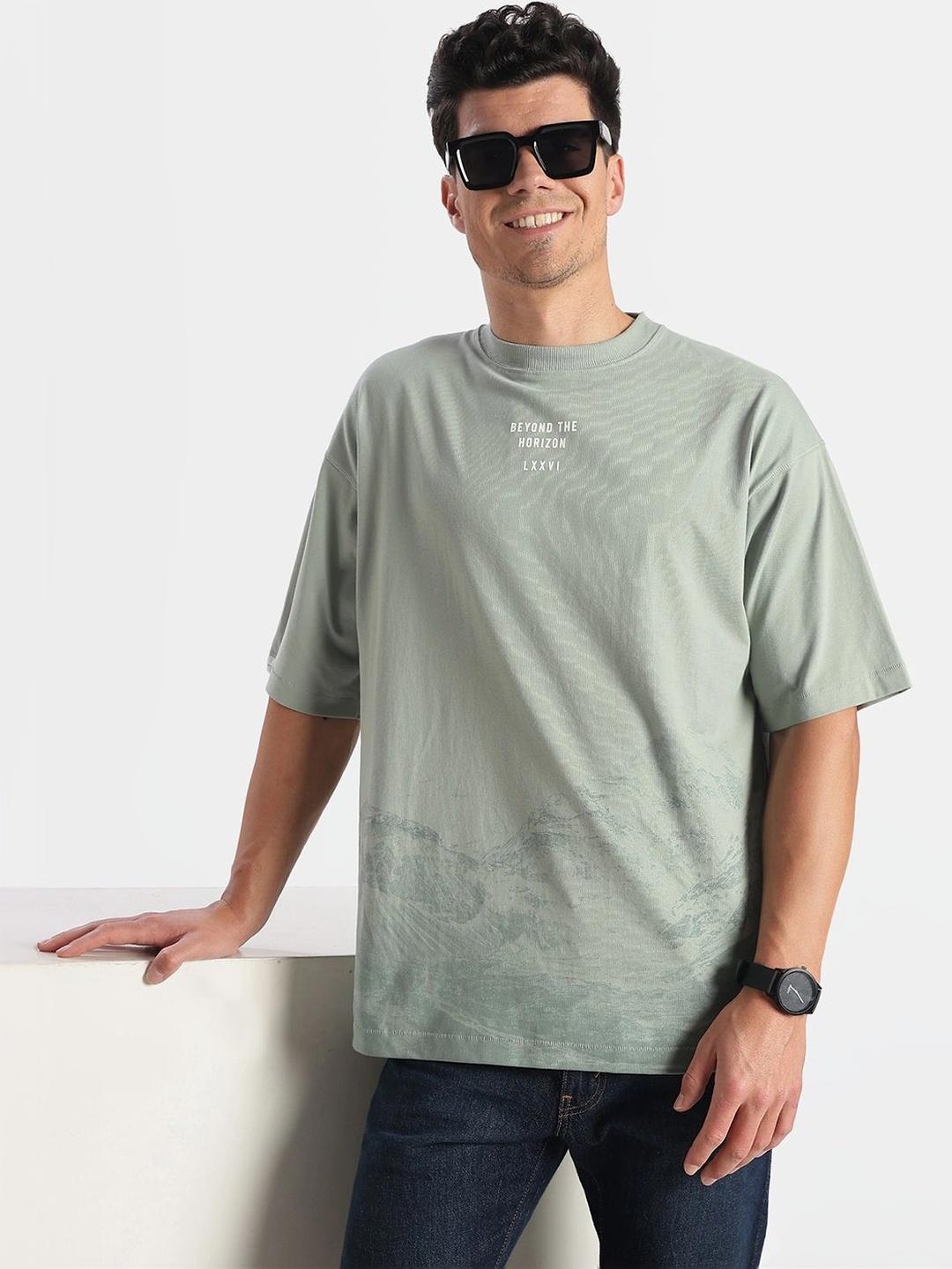 Jockey Super Combed Cotton Rich Graphic Printed Oversized T-Shirt - Image 1