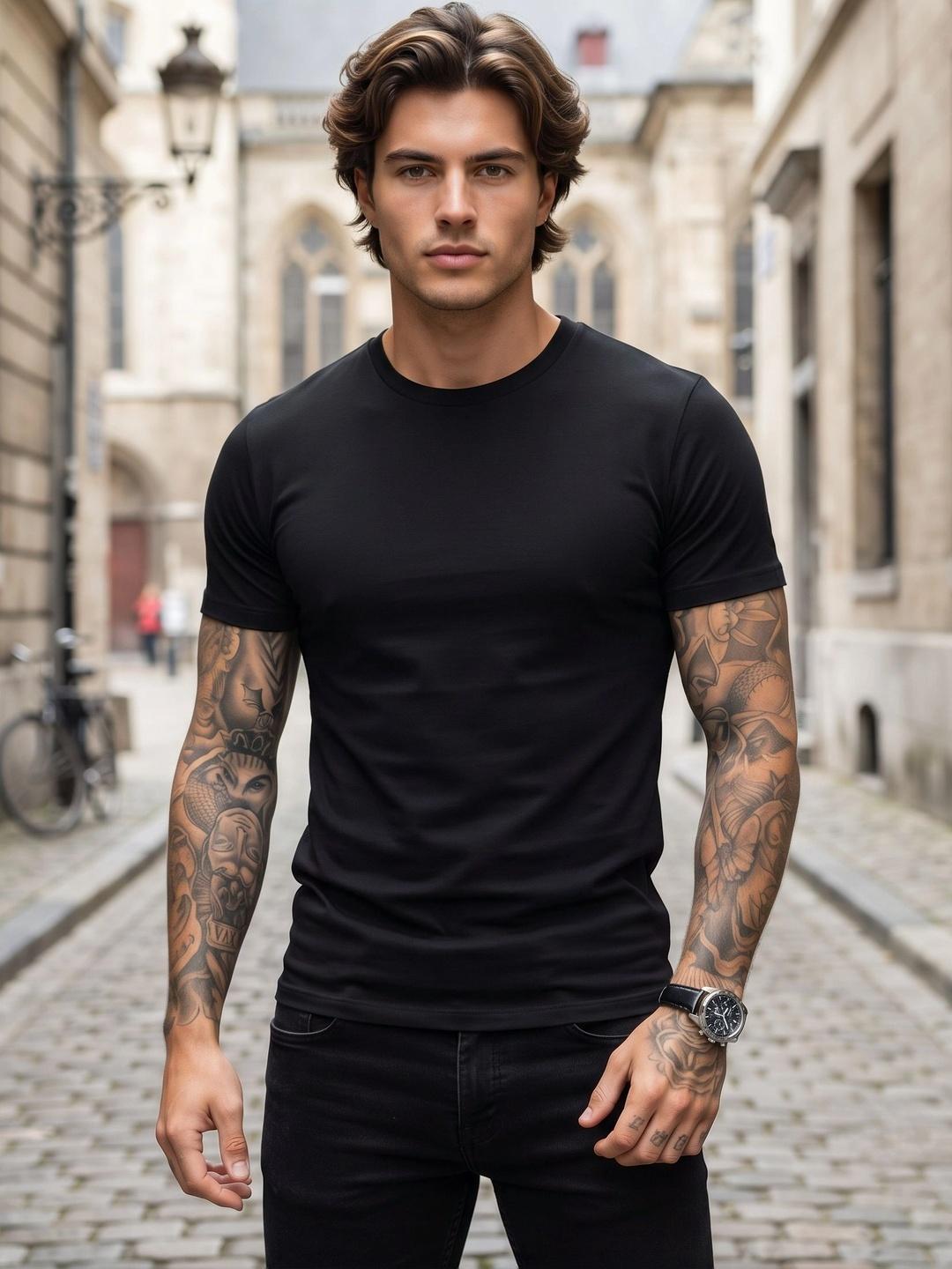 BAESD Men Slim Fit T-shirt - Image 1