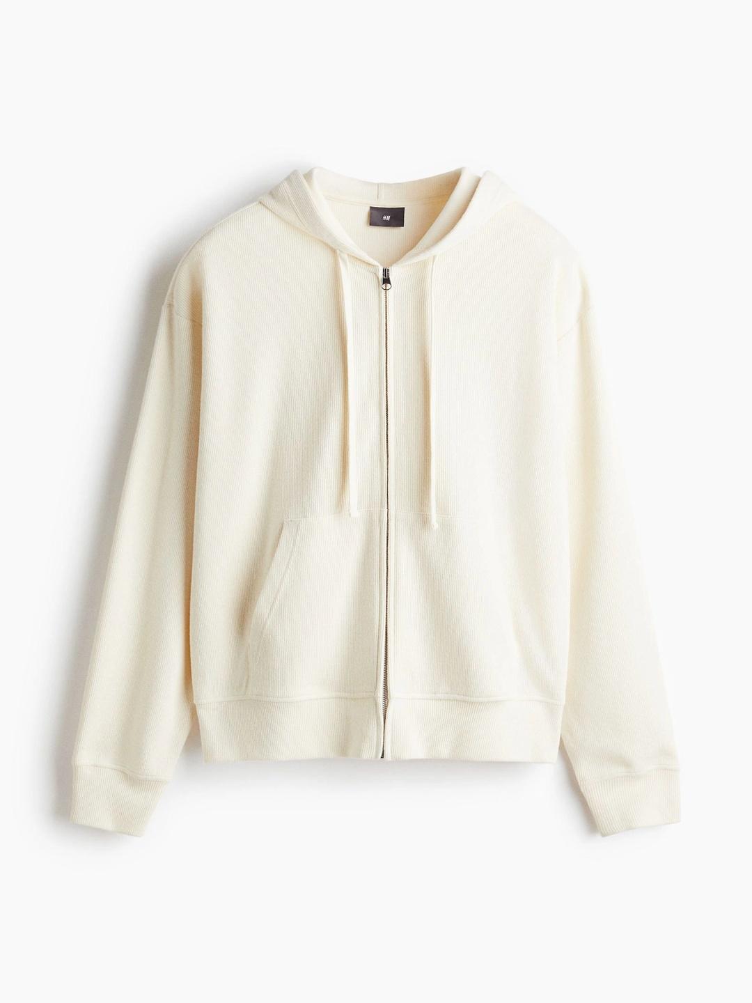 H&M Loose Fit Jersey Zip-Through Hoodie - Image 1