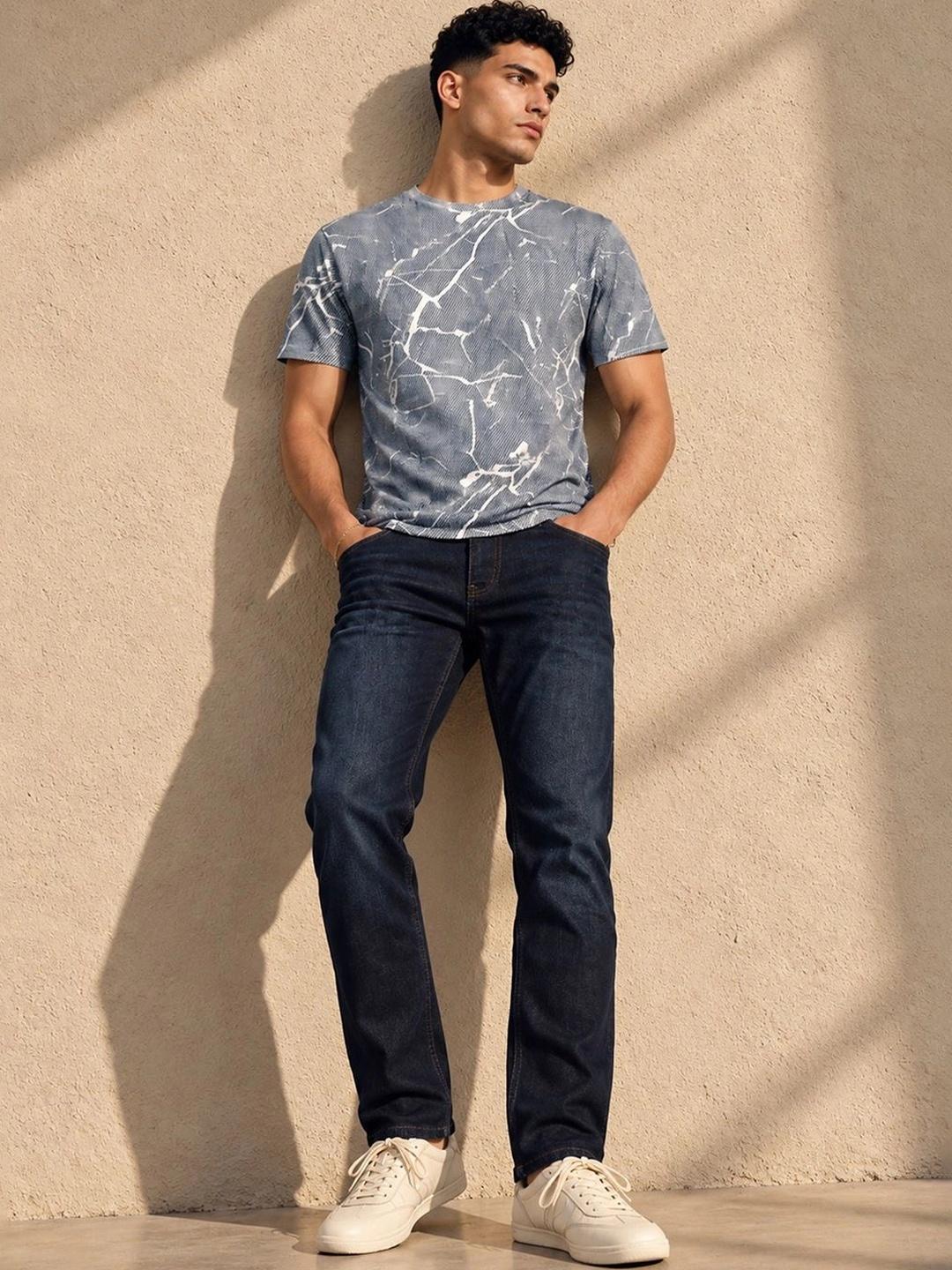 Forca by Lifestyle Men Slim Fit Mid-Rise Stretchable Jeans - Image 1