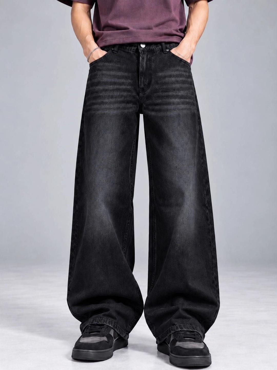 Tini Huggs Men Mid-Rise Low Distress Jeans - Image 1