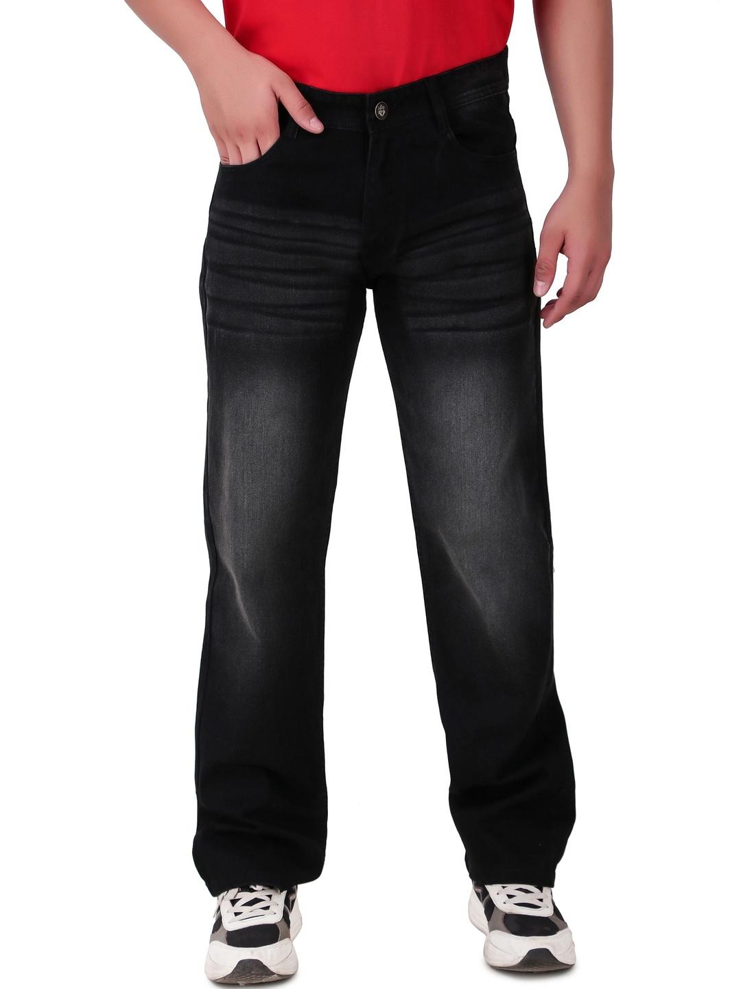 ANGERHOOD Men Straight Fit Mid-Rise Stretchable Jeans - Image 1