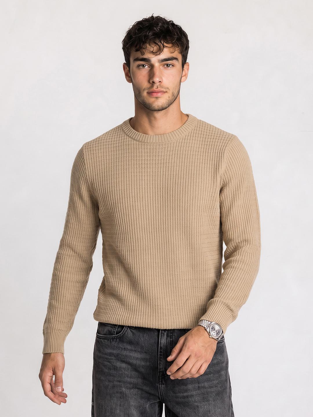 Roadster Life Co. Textured Knitted Sweater - Image 1