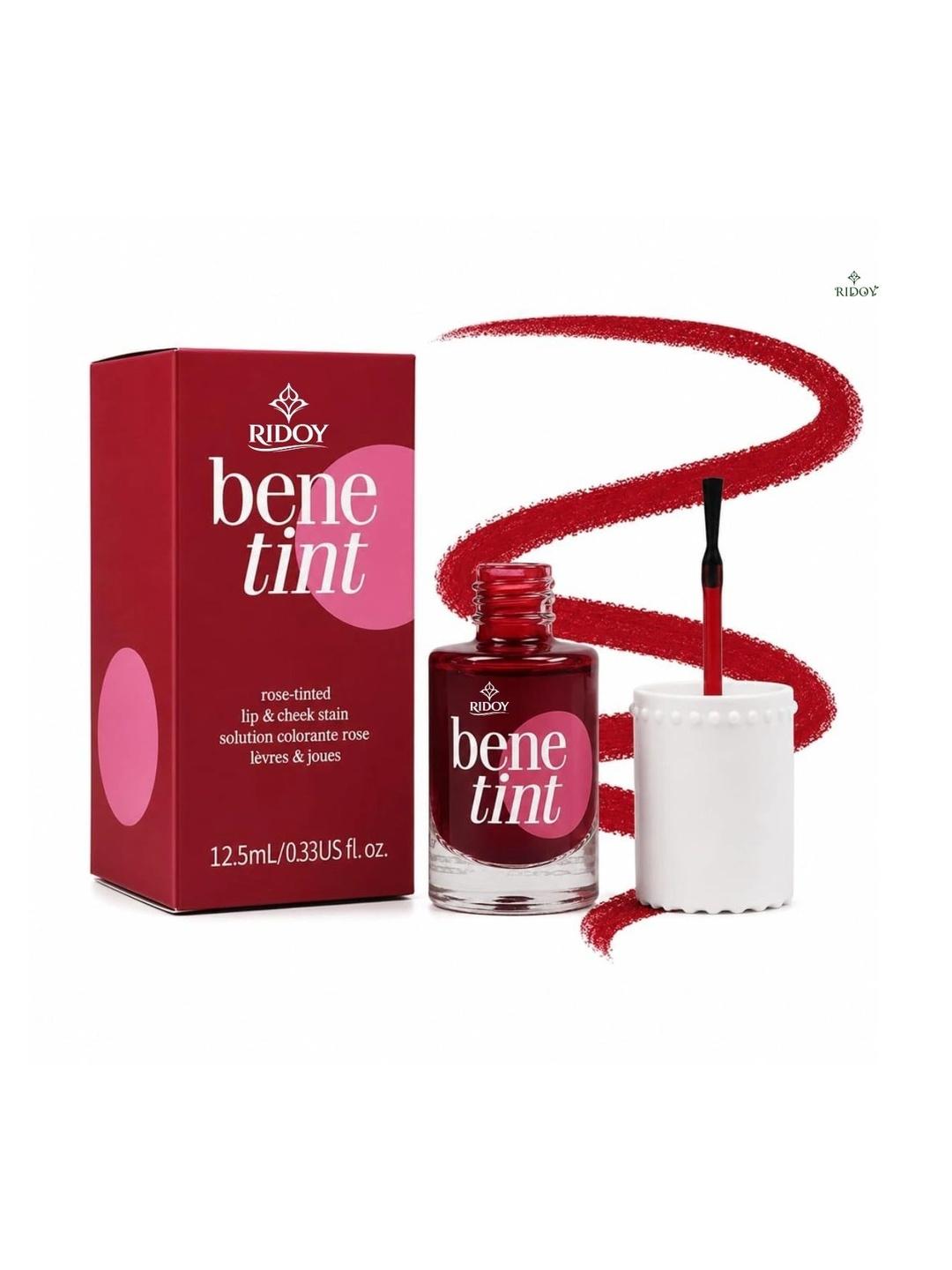 ridoy Bene Tint Rose Tinted Lip & Cheek Stain - 12.5 ml - Red - Image 1