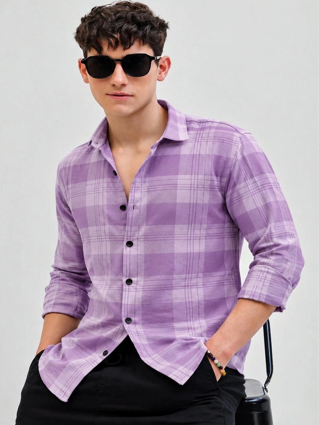 Ravyaah hub Men Checked Casual Shirt - Image 1