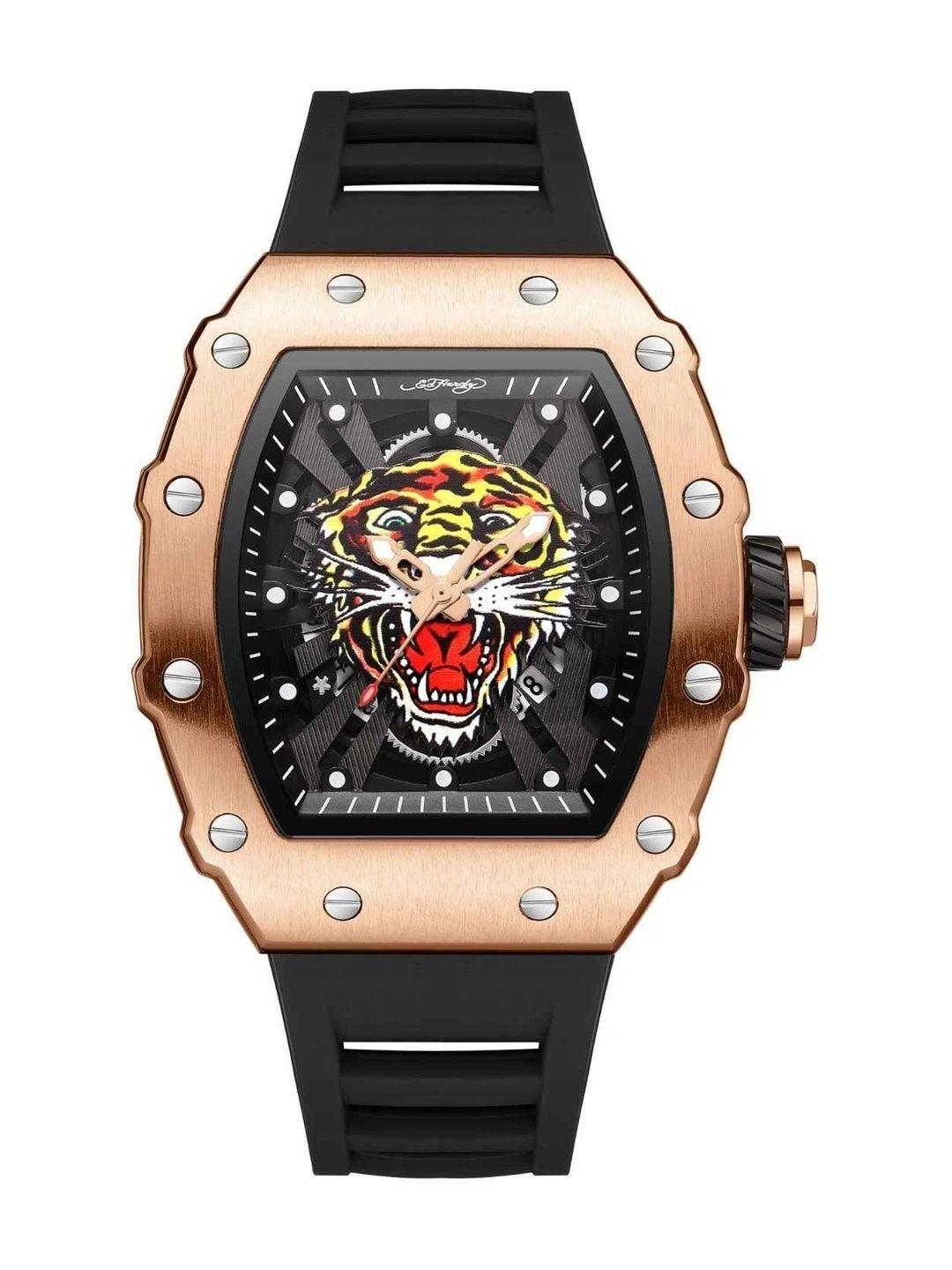 Ed Hardy Men Growl Collection Analog Watch - Image 1