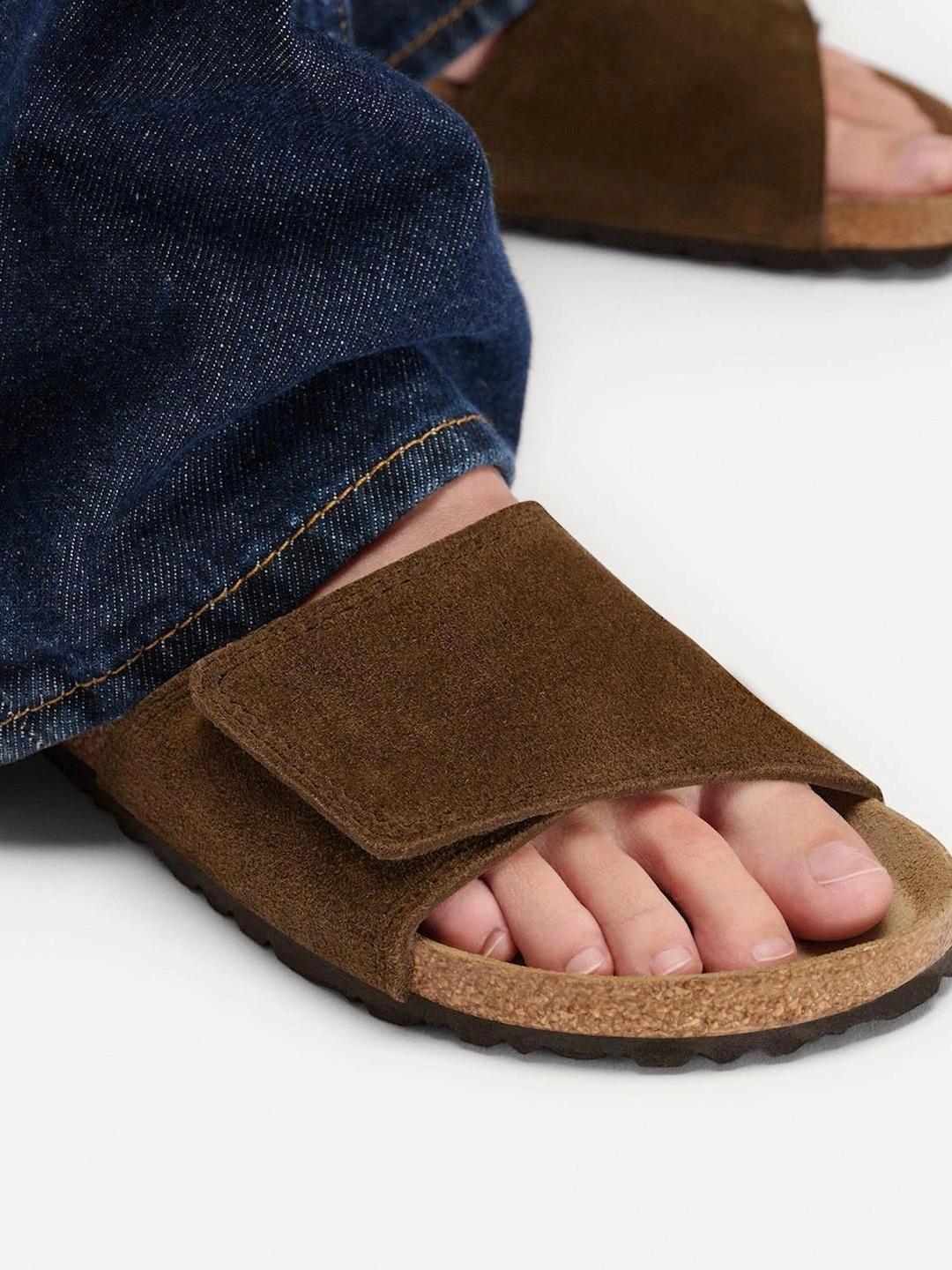 Birkenstock Unisex Suede Comfort Sandals - Image 1