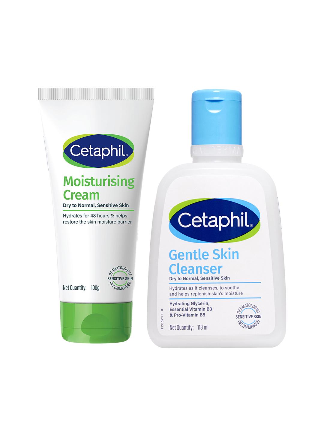 Cetaphil Moisturising Cream 80g & Gentle Skin Cleanser 125ml - Image 1