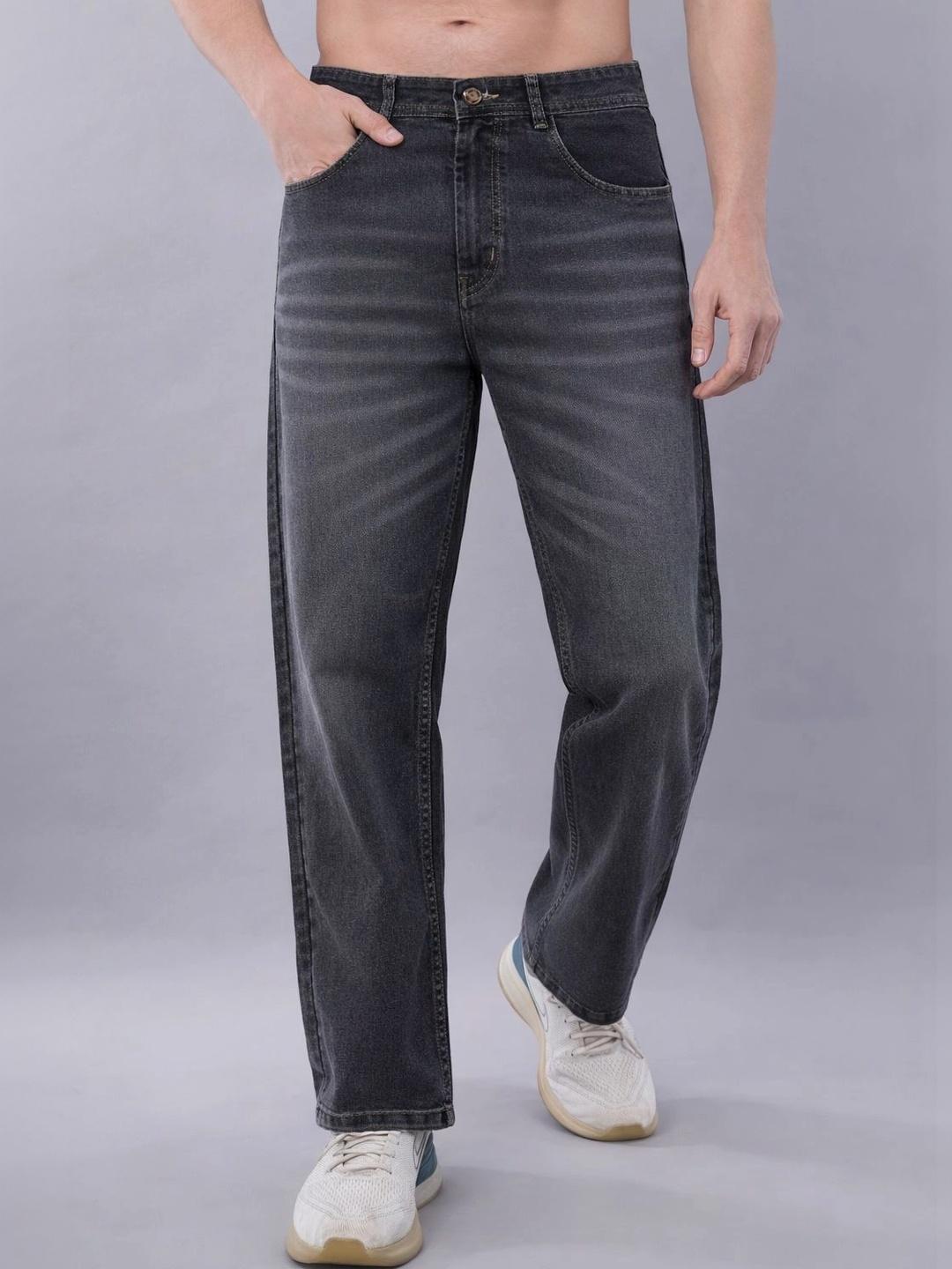 NIVASU Men Mid-Rise Low Distress Light Fade Stretchable Jeans - Image 1