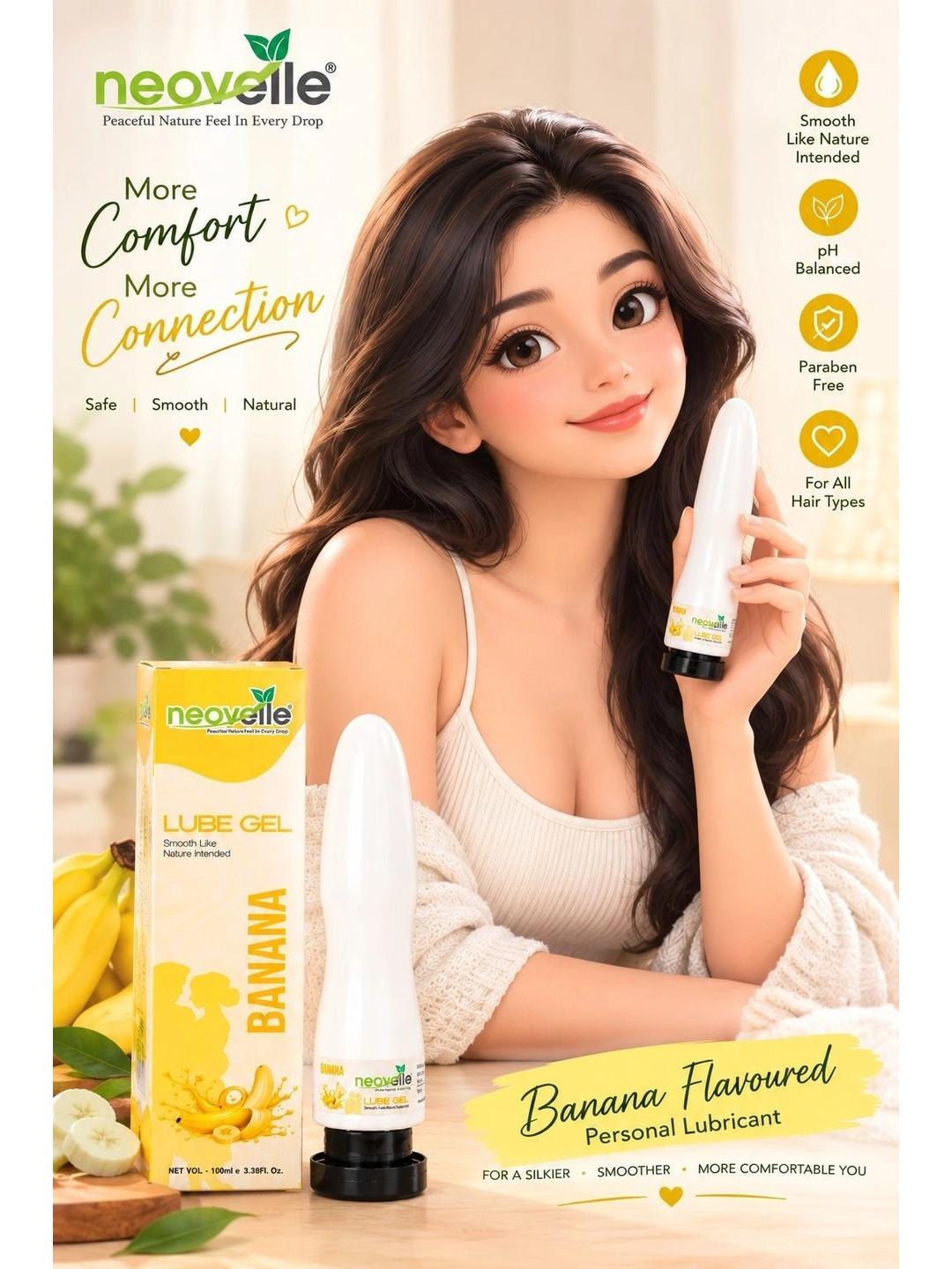 NEOVELLE Banana Flavoured Lubricant Gel 100 ml - Image 1