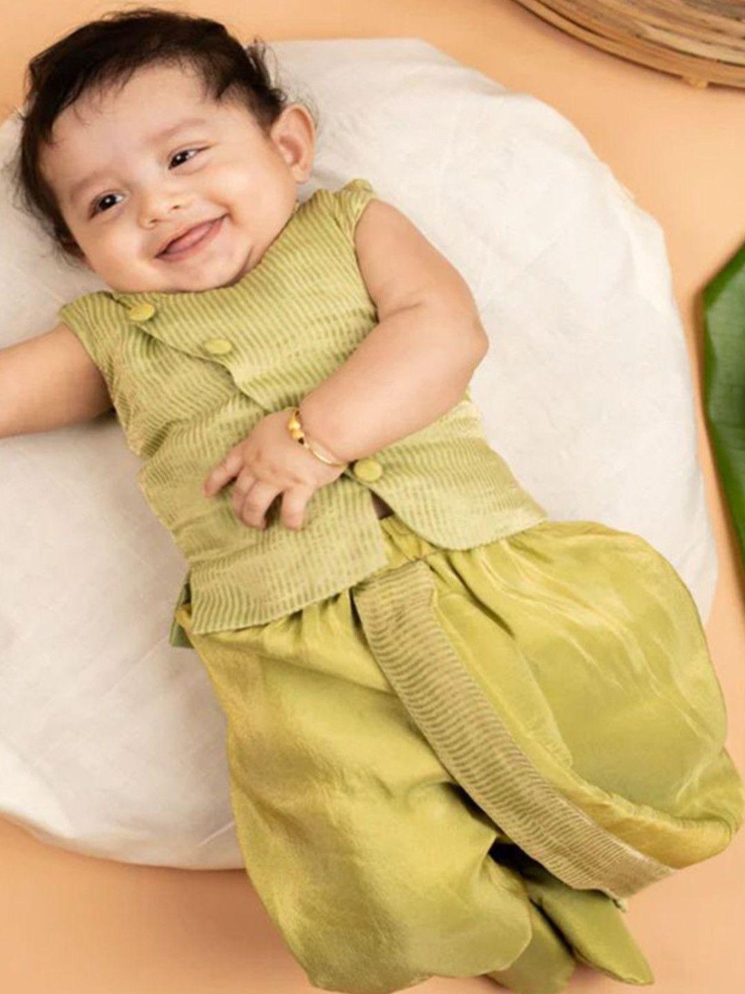 DISHA CREATIONZ Boys Striped Cotton Kurta with Dhoti Pants - Image 1