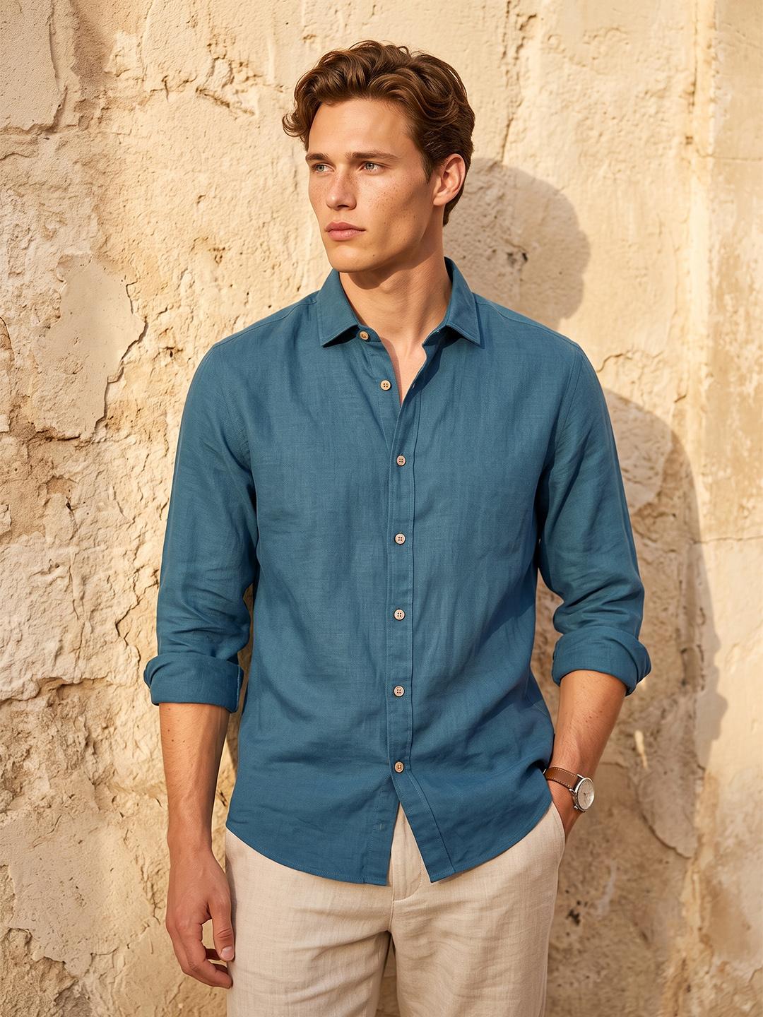 Van Heusen Men Slim Fit Casual Shirt - Image 1