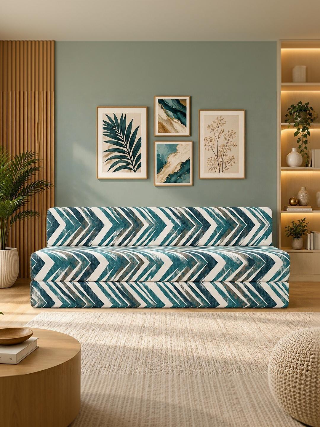 Click to enlarge 3 Seater Fold Out Sofa Cum Bed