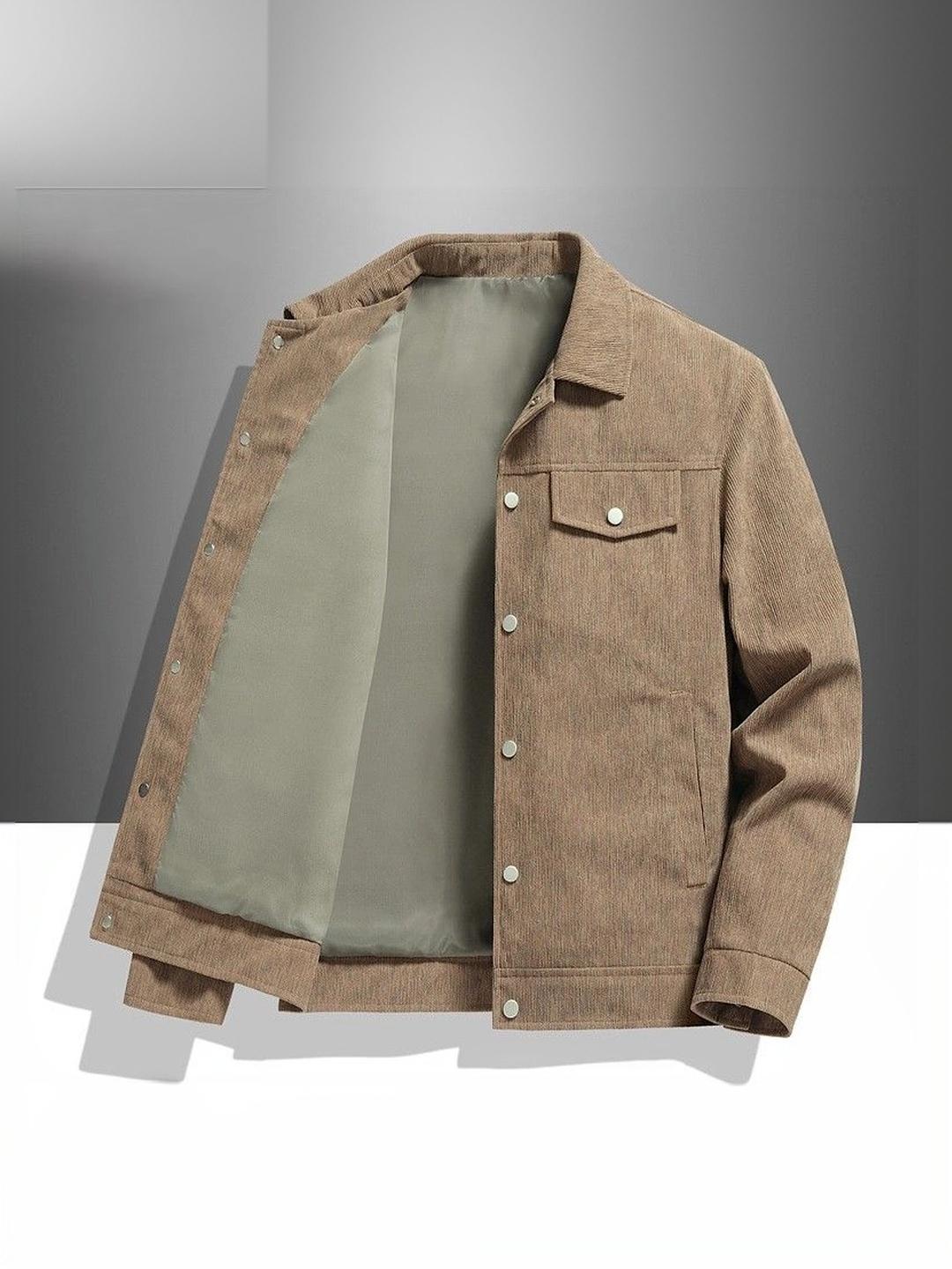 Suo Men Corduroy Denim Jacket - Image 1