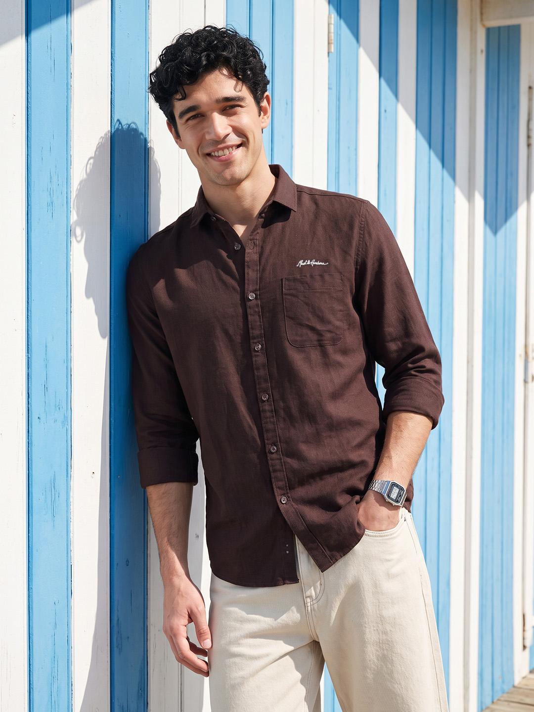 Mast & Harbour Men's Pure Cotton Casual Shirt - Image 1