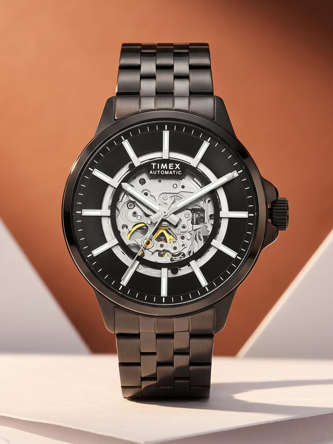 Timex Men Skeleton Bracelet Style Analogue Automatic Motion Powered - Image 1