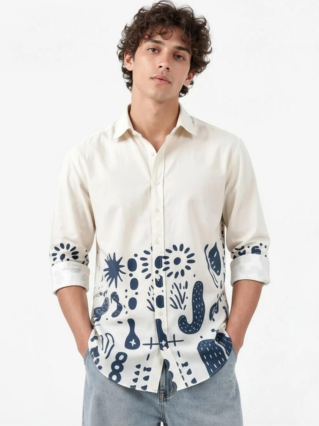 glitchez Men Standard Printed Casual Shirt - Image 1