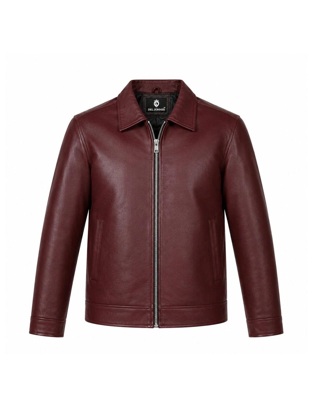 DEL JONNES Men Leather Jacket