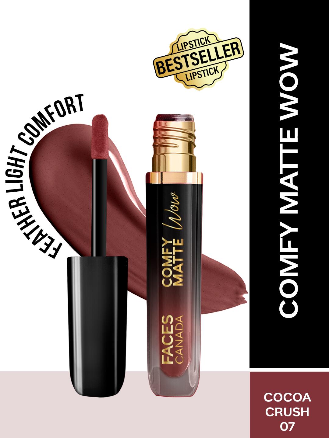 FACES CANADA Comfy Matte Wow Liquid Lipstick - 3.8ml - Cocoa Crush 07 - Image 1