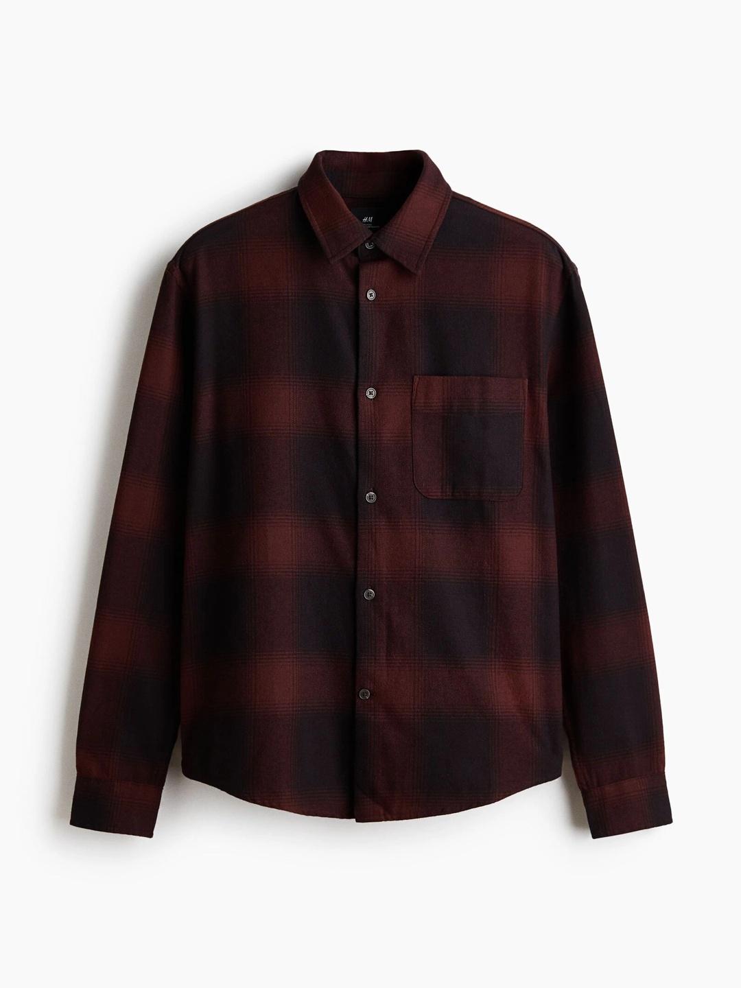 H&M Loose Fit Flannel Shirt - Image 1