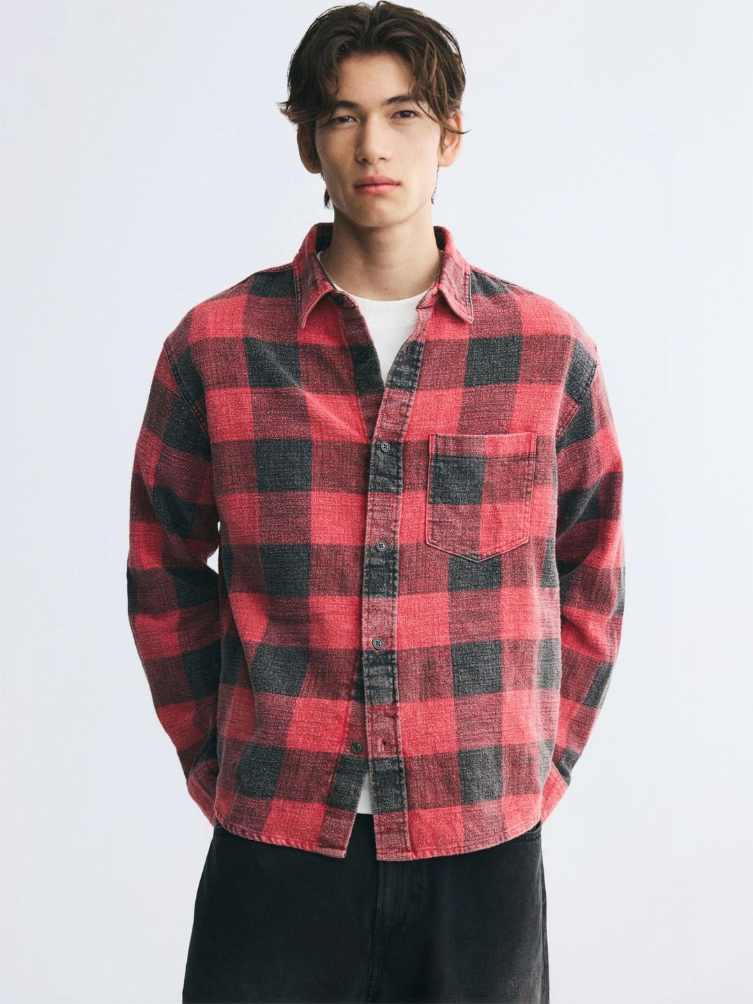 H&M Relaxed Fit Cotton Shirt - Image 1