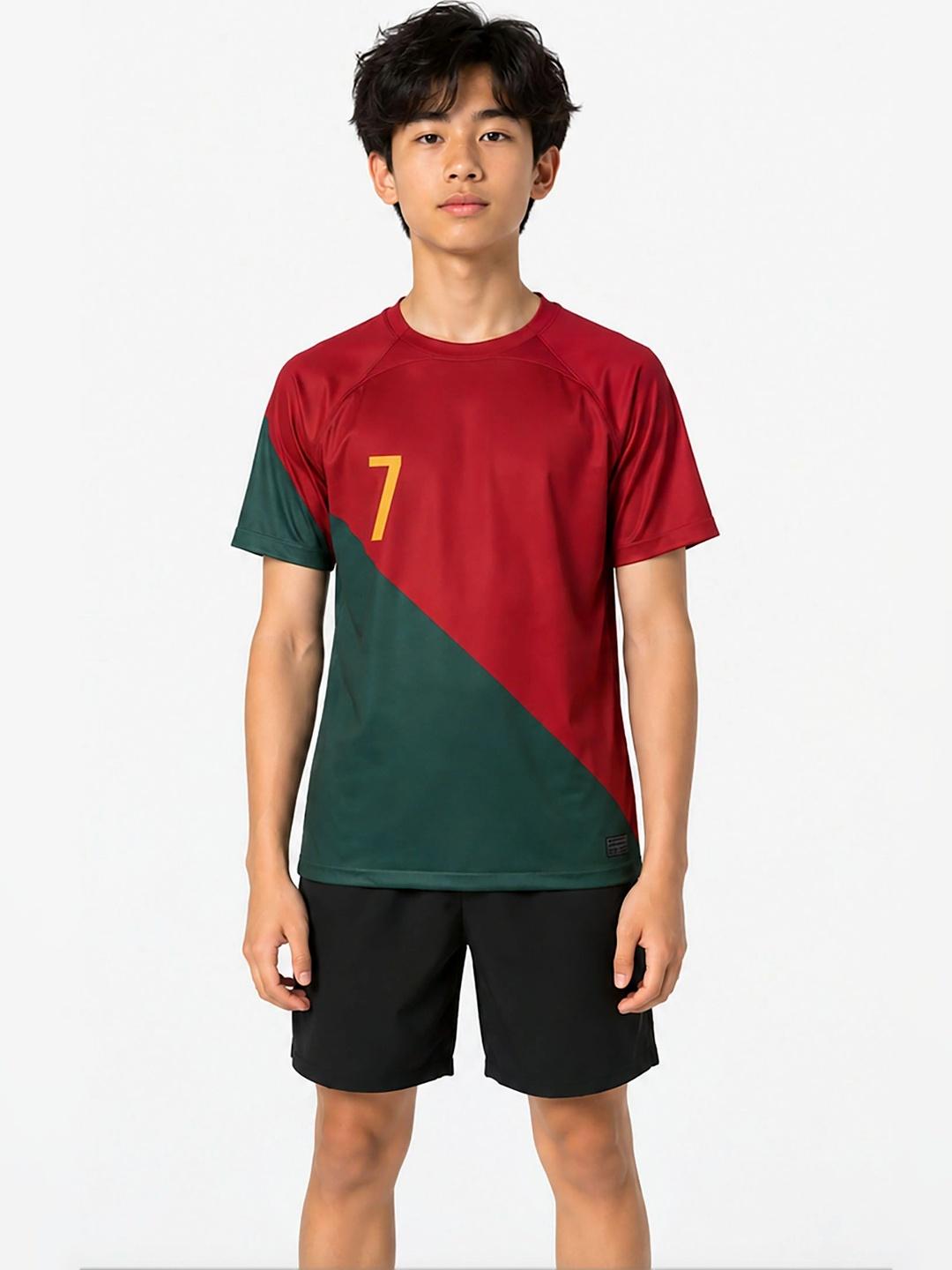 dostitch Boys Cristiano Ronaldo Colourblocked T-shirt - Image 1