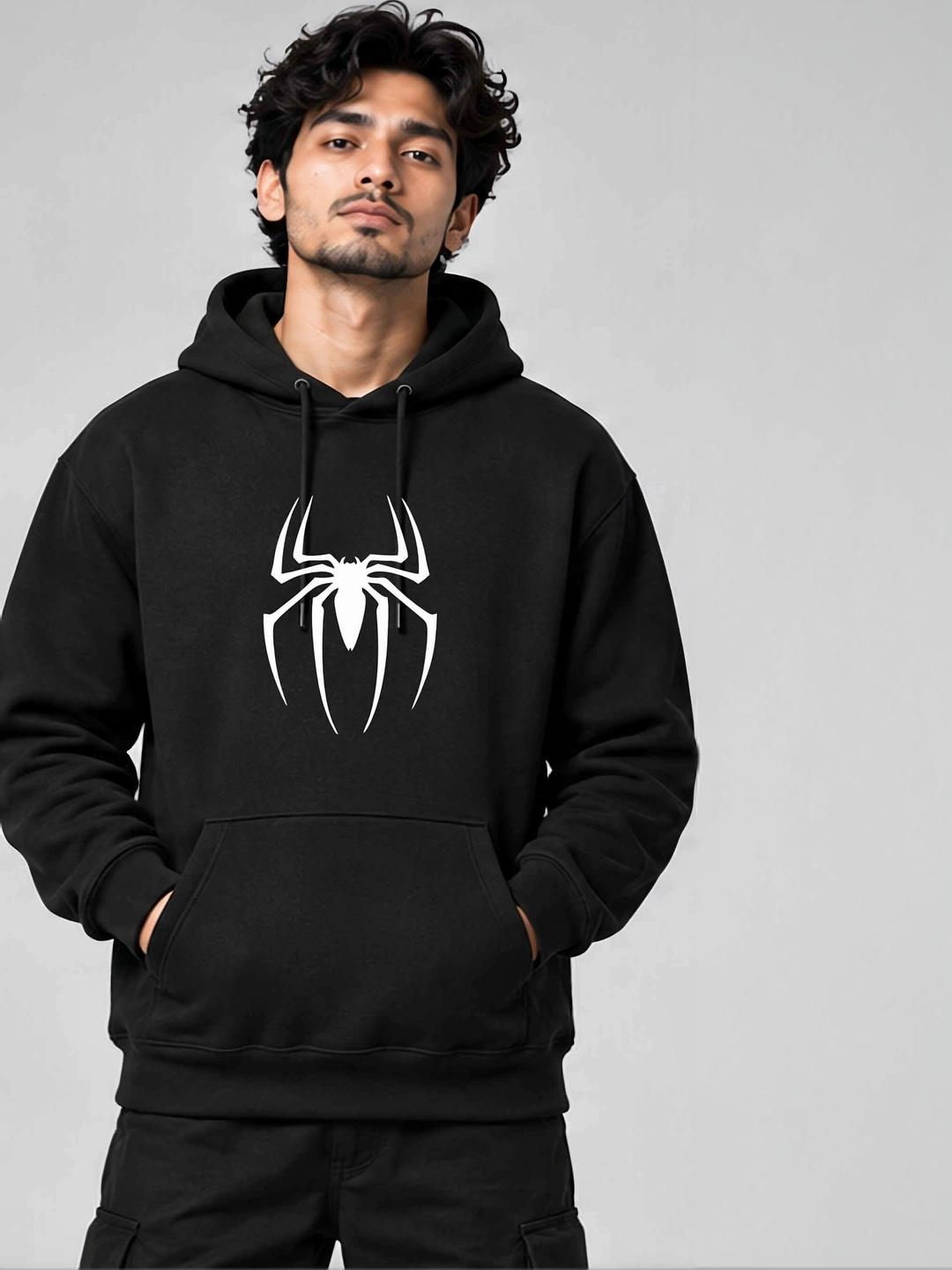 HIOR Men Printed Hooded Sweatshirt - Image 1