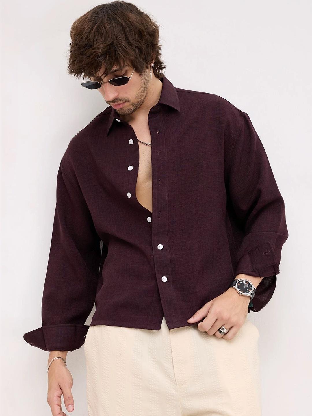 VASTRADO Men Classic Boxy Casual Shirt - Image 1