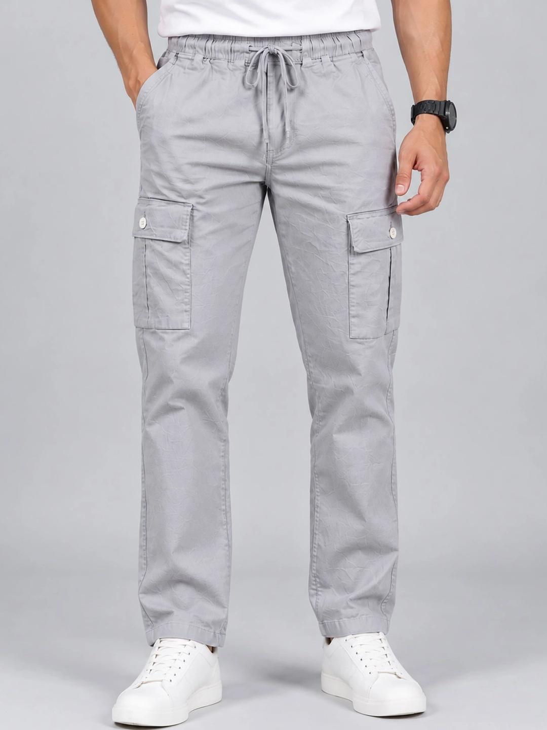 U.S. PITCHERS Grey Slim Fit Cargos - Image 1