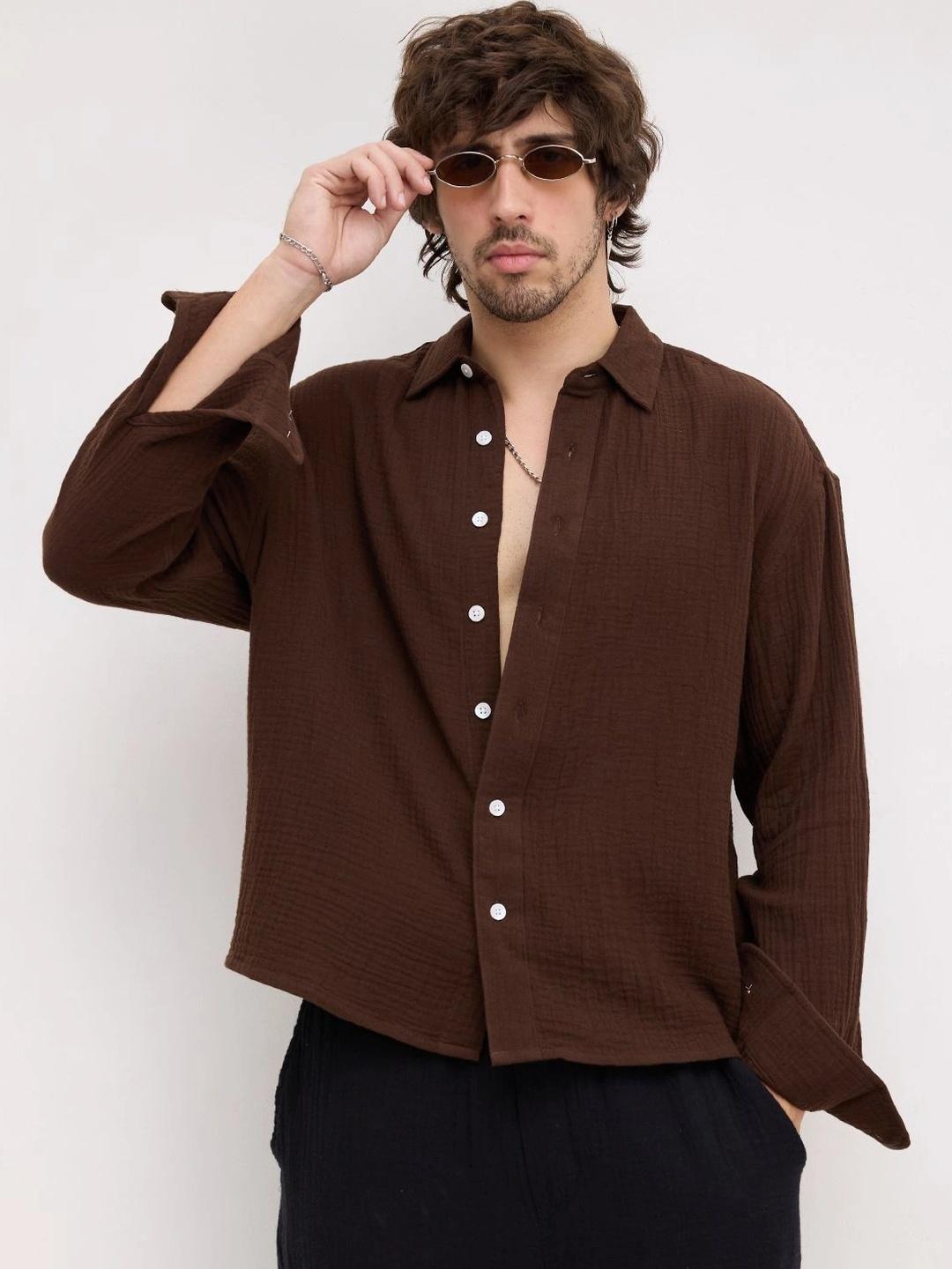 VASTRADO Men Classic Boxy Casual Shirt - Image 1