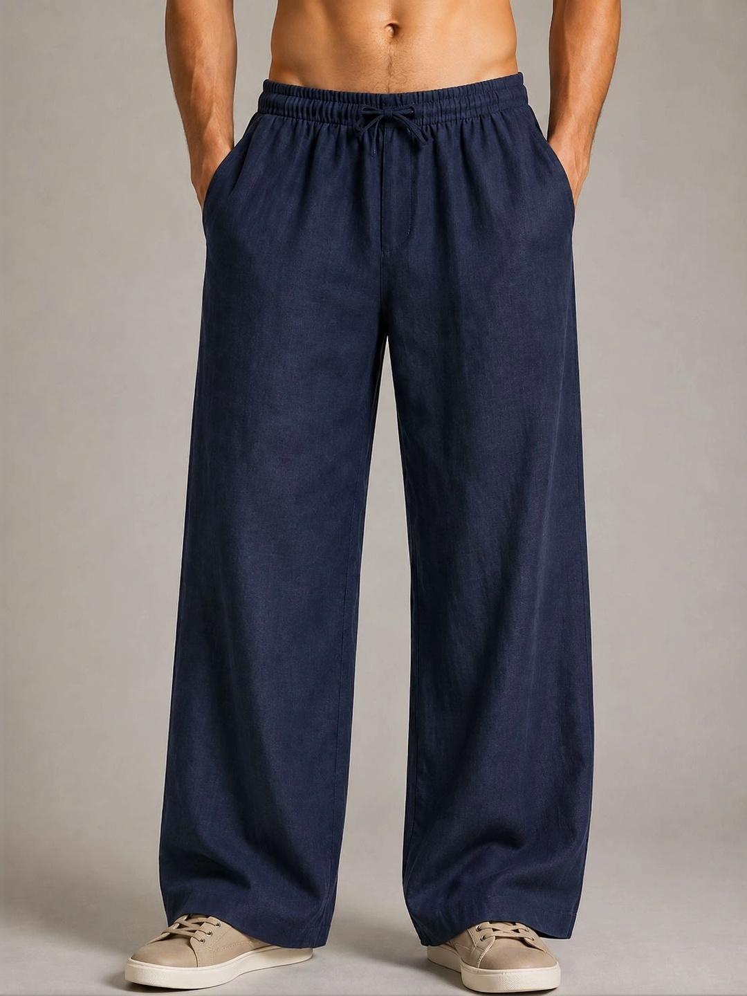 Roadster Men Relaxed Straight Leg Trousers - Image 1