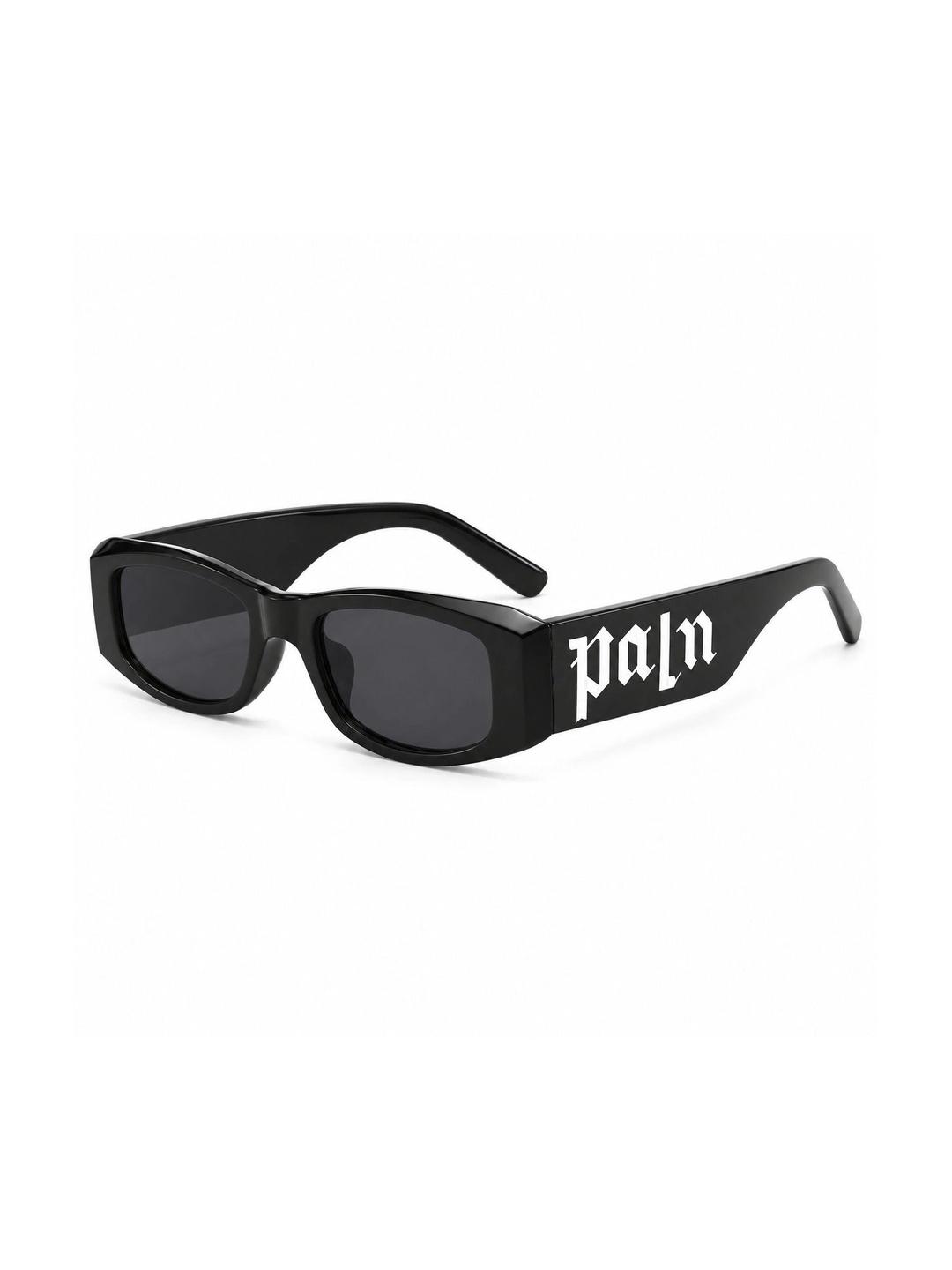 OUDI Unisex Black Rectangle Sunglasses - Image 1