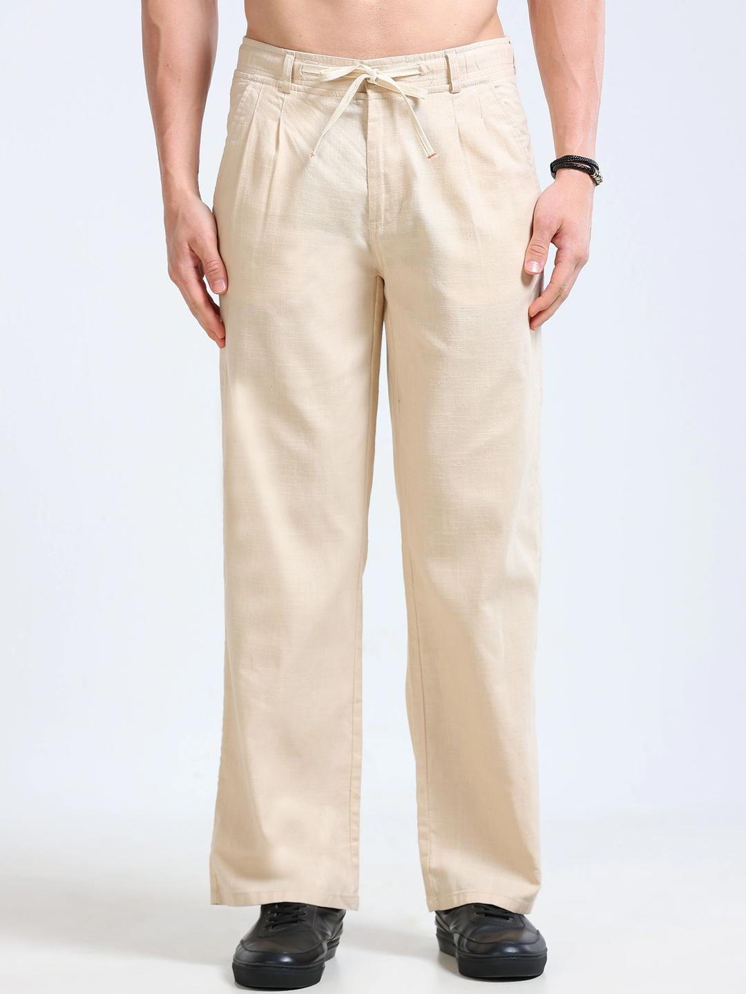Roadster Men Machine Wash Trousers - Image 1