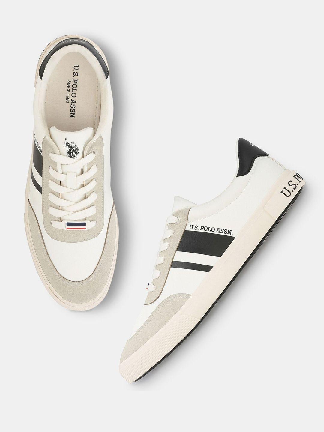 U.S. Polo Assn. Men Colourblocked PU Sneakers - Image 1