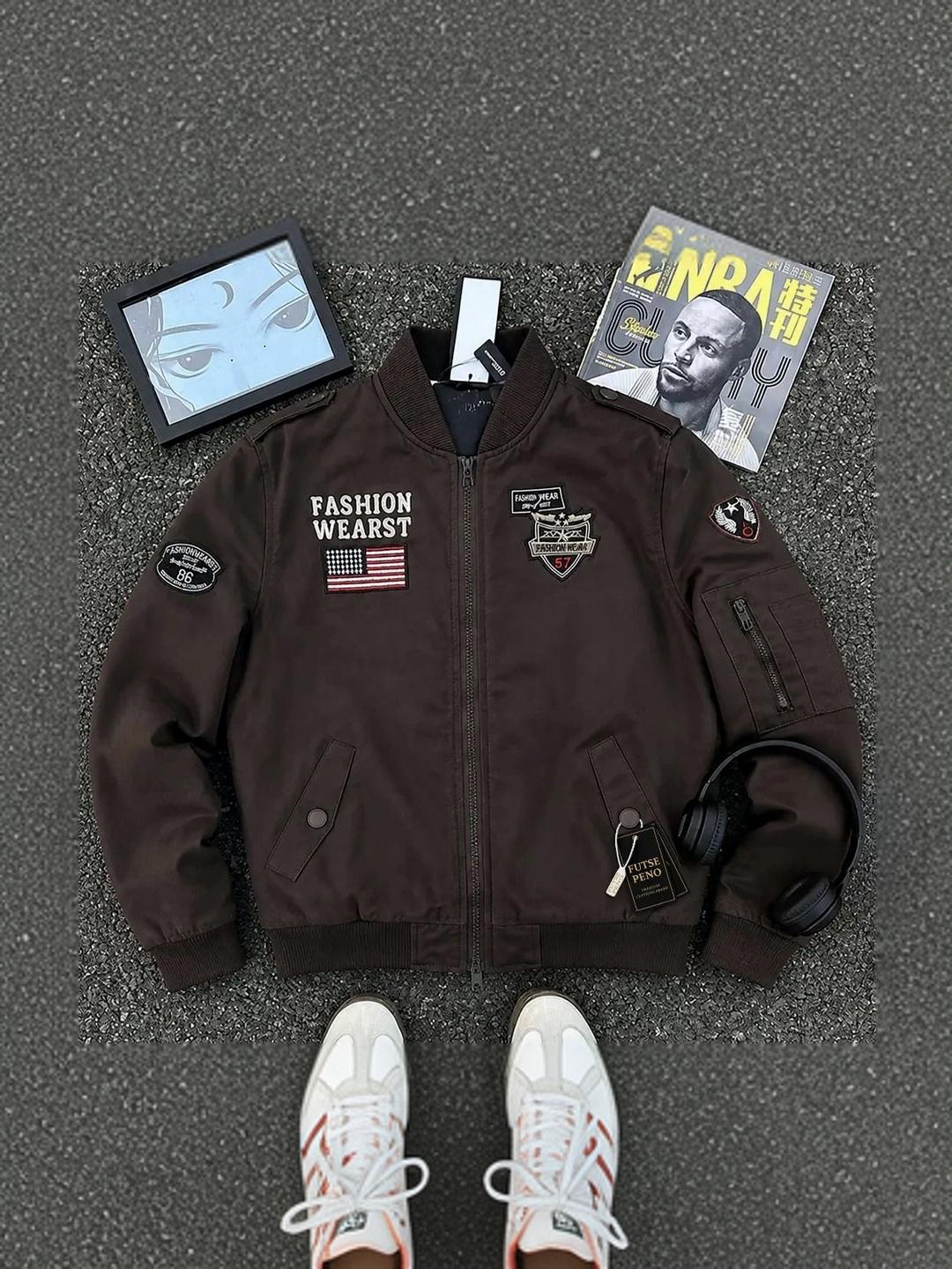 FUTSE PENO Men Outdoor Bomber Jacket - Image 1