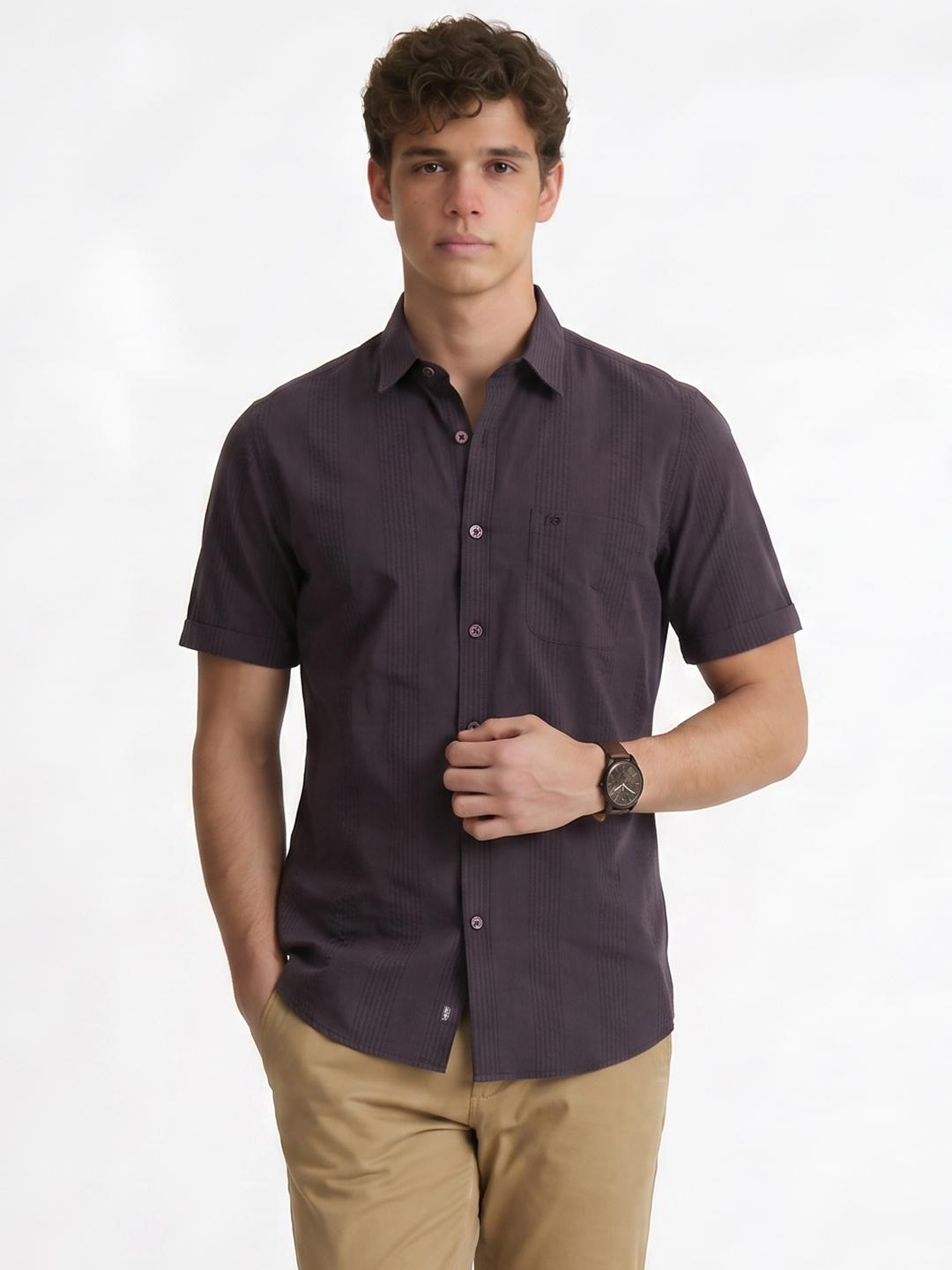 Peter England Men Snug Slim Fit Printed Casual Shirt - Image 1