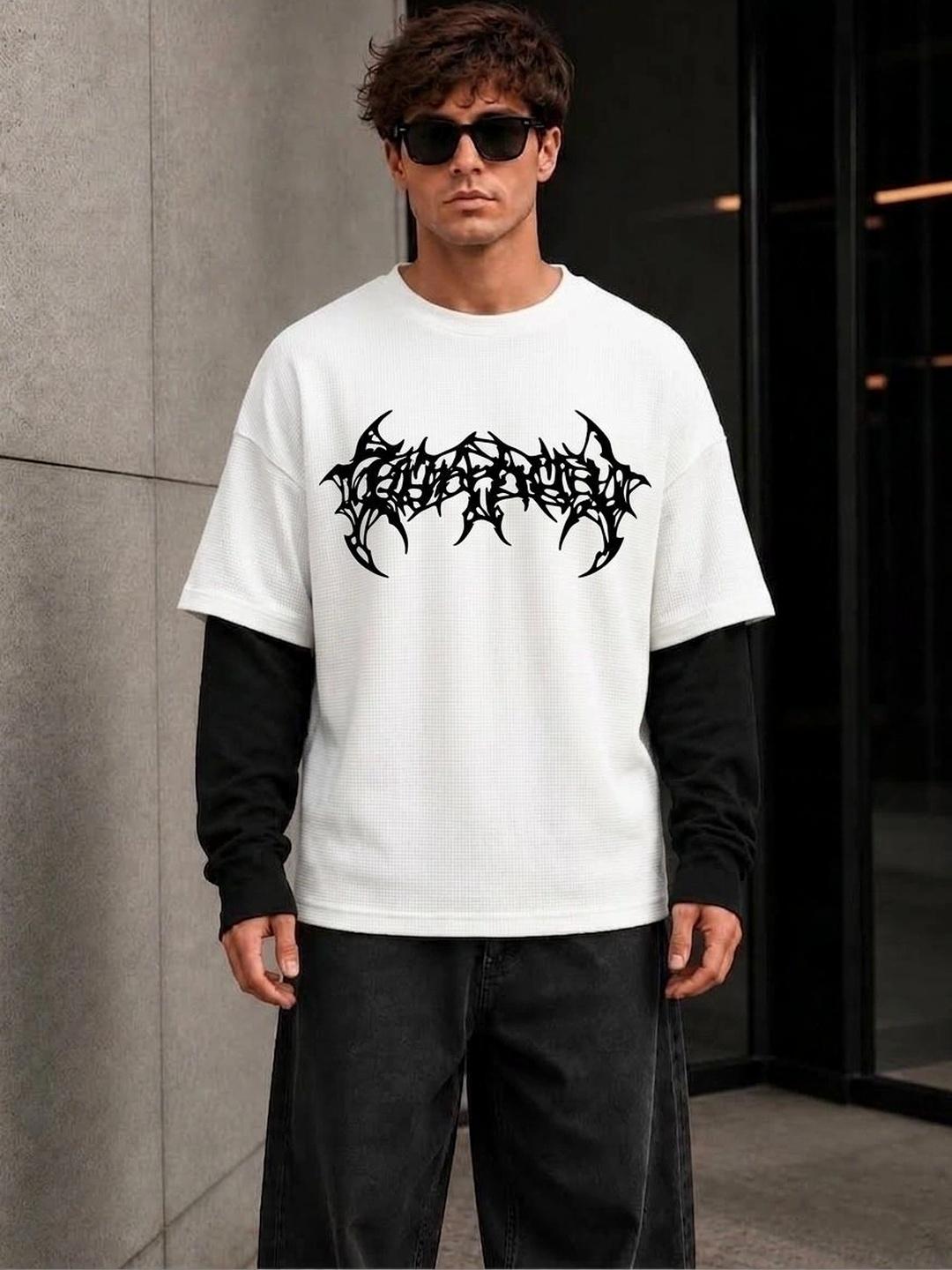 Imsa Moda Men Printed Boxy T-shirt - Image 1