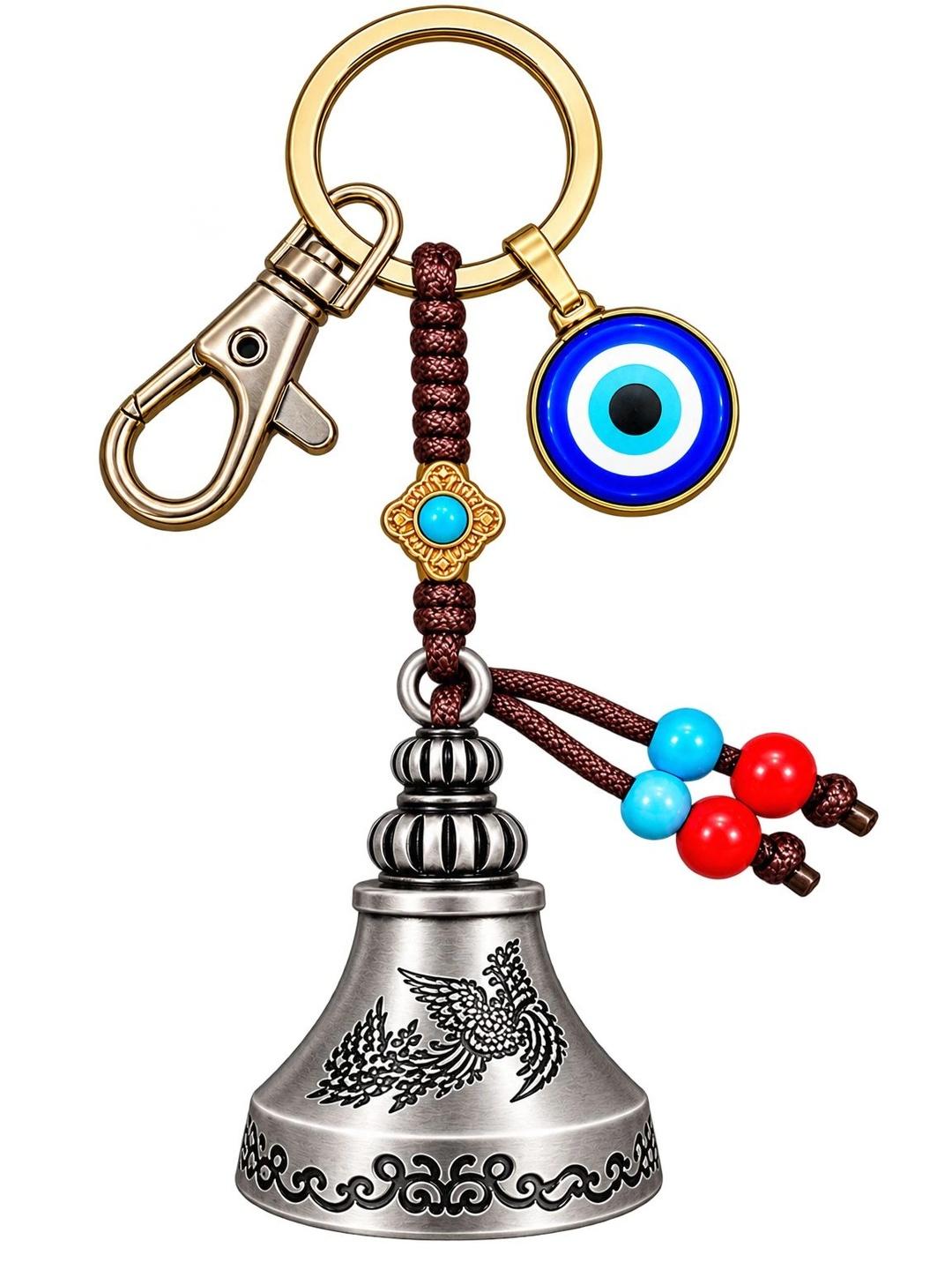omuda Metal Guardian Bell Key Chain - Image 1