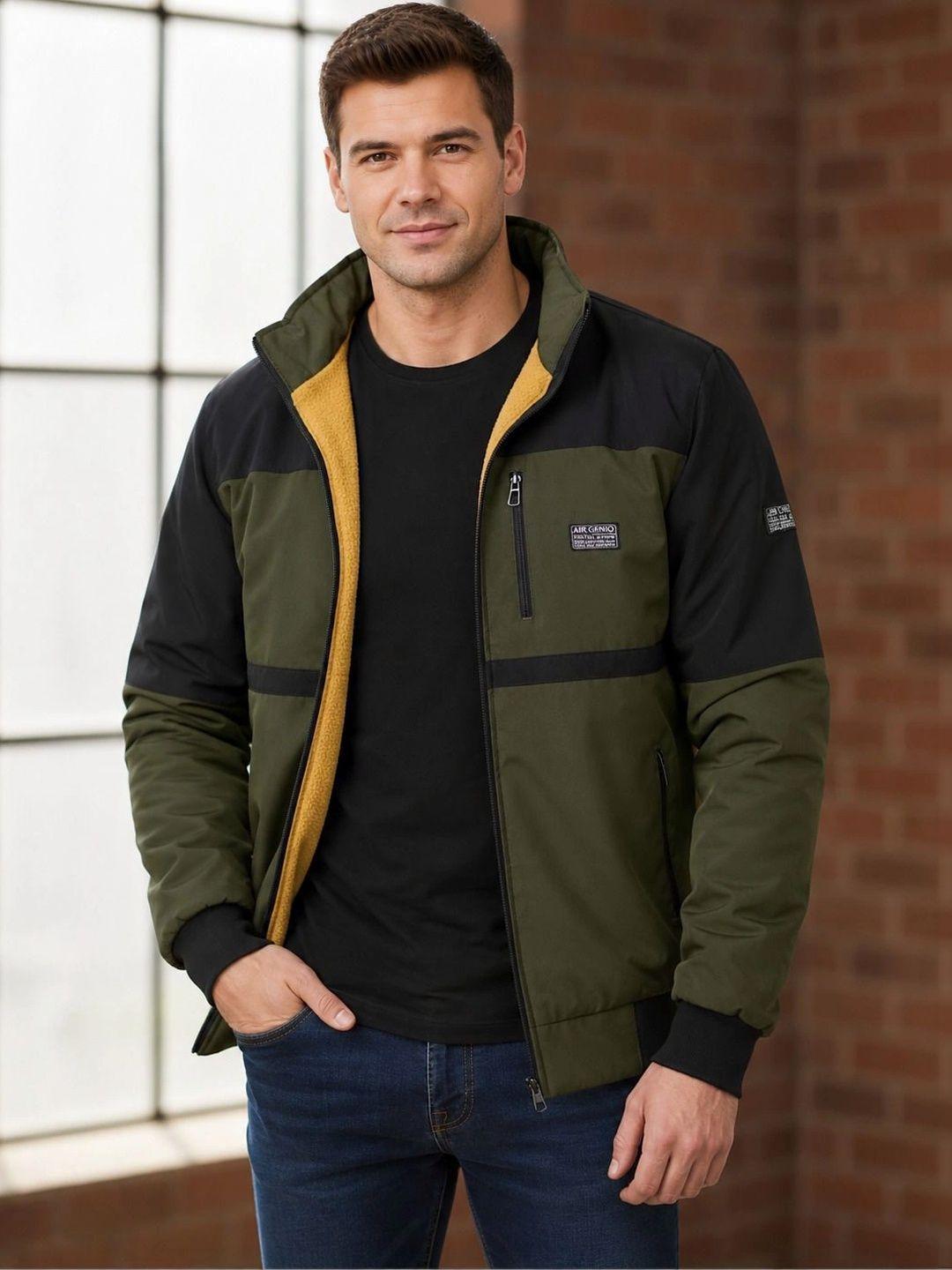 Mast & Harbour Men Colourblocked Bomber Jacket - Image 1