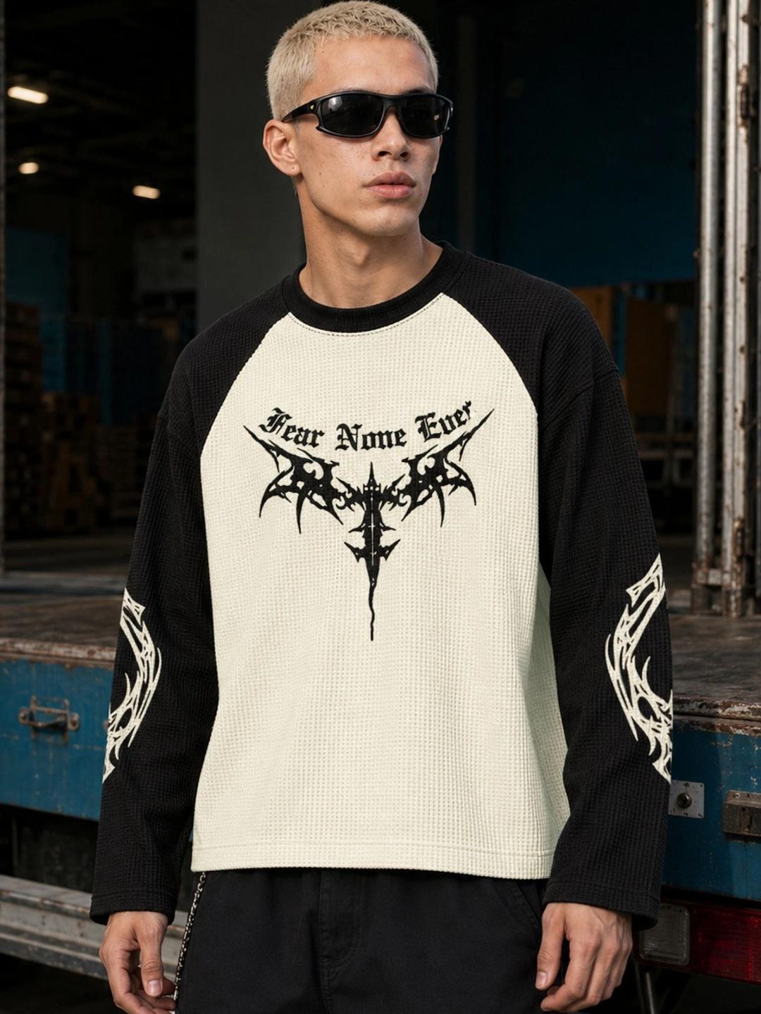 Maniac Men Printed Boxy Waffle T-shirt - Image 1