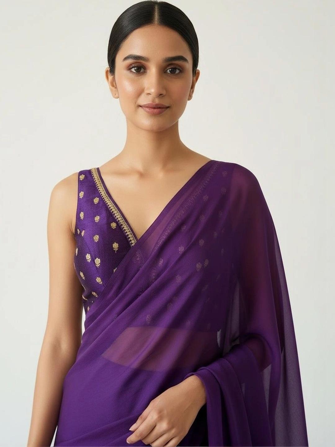 Aparajita Weaves Woven Design Zari Saree Blouse