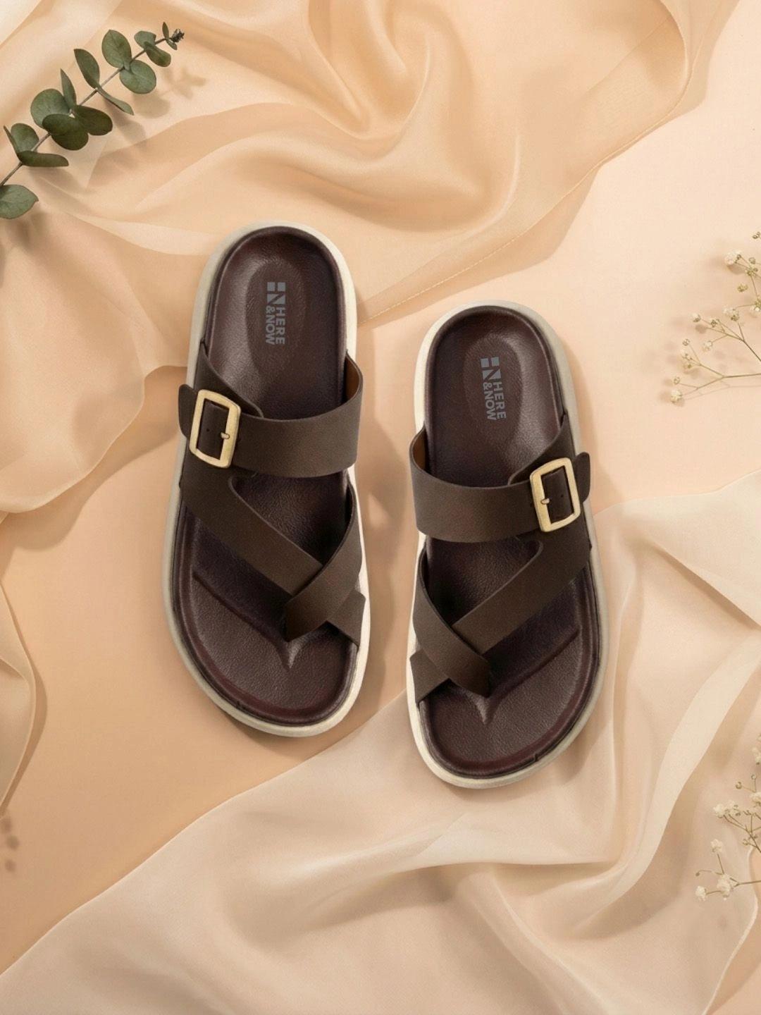 HERE&NOW Men PU Comfort Sandals - Image 1