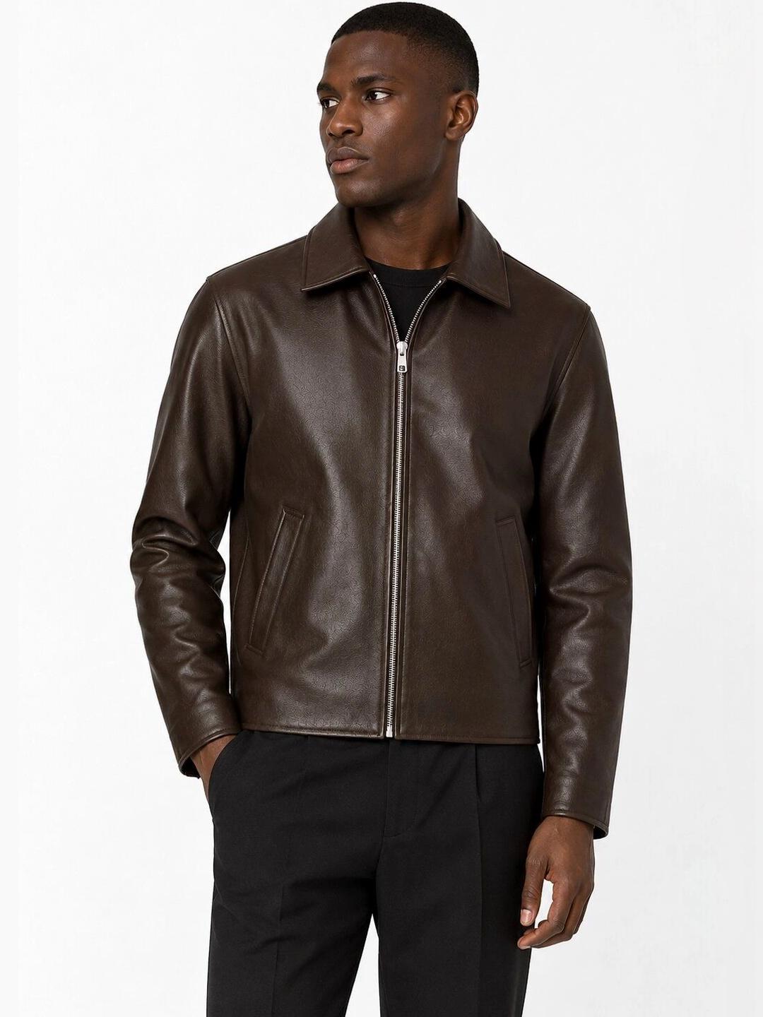 DEL JONNES Men Leather Jacket - Image 1