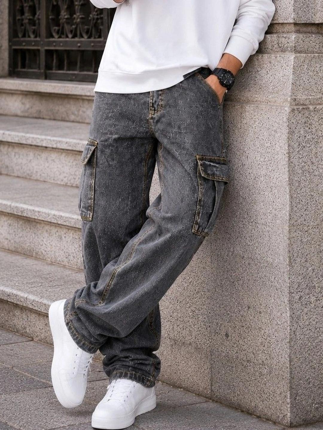 DENIMLOOK Men Relaxed Fit Mid-Rise Jeans - Image 1