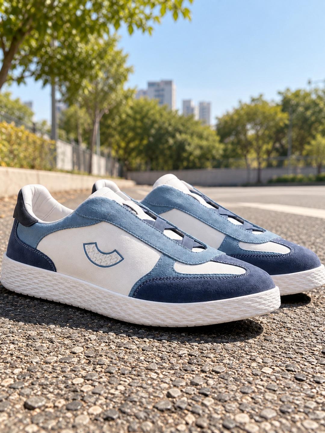 Ten x You Unisex Colourblocked Leather Sneakers - Image 1
