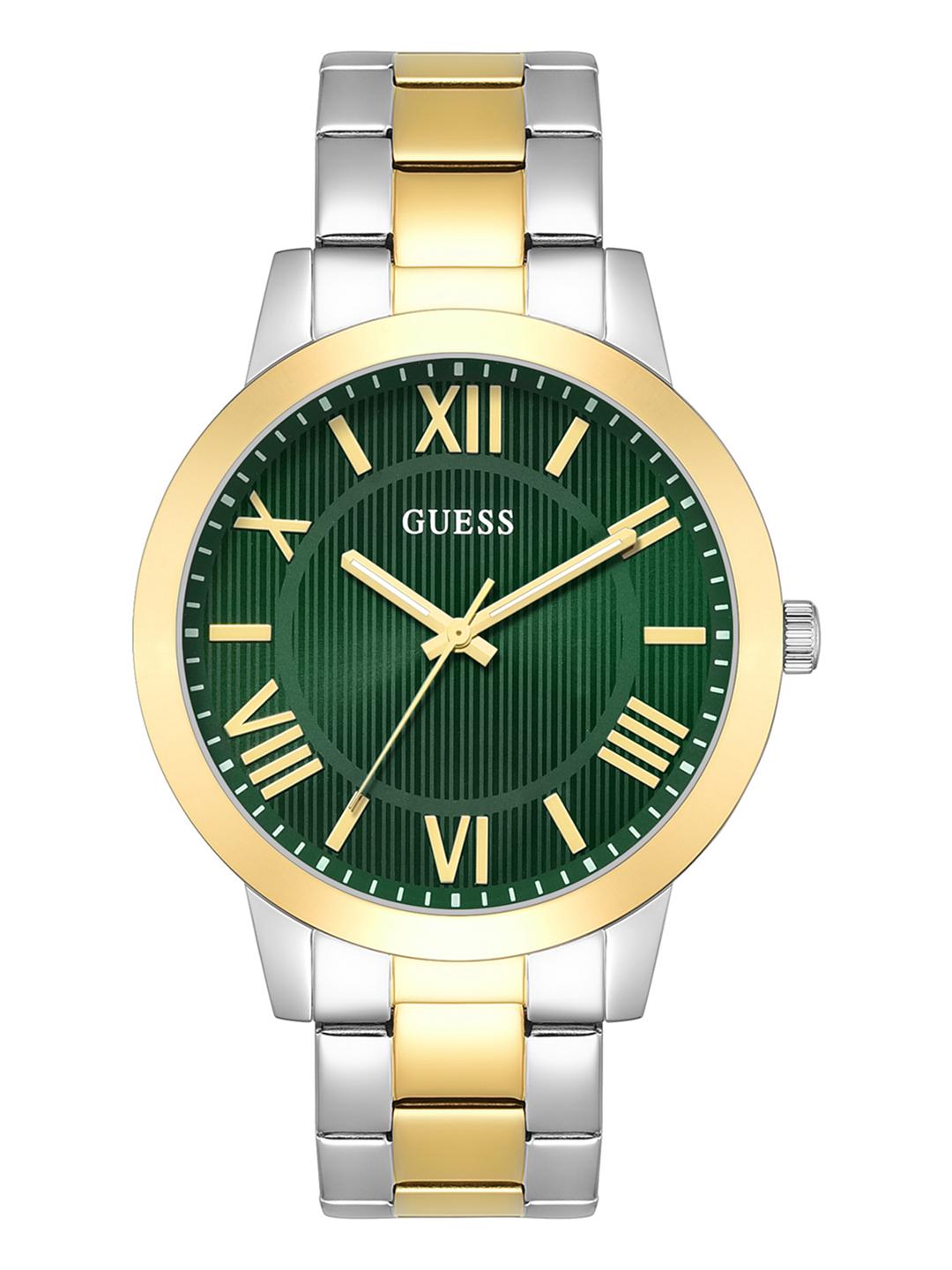 GUESS Round 44mm Green Dial Analog Men Watch - U1467G4M - Image 1