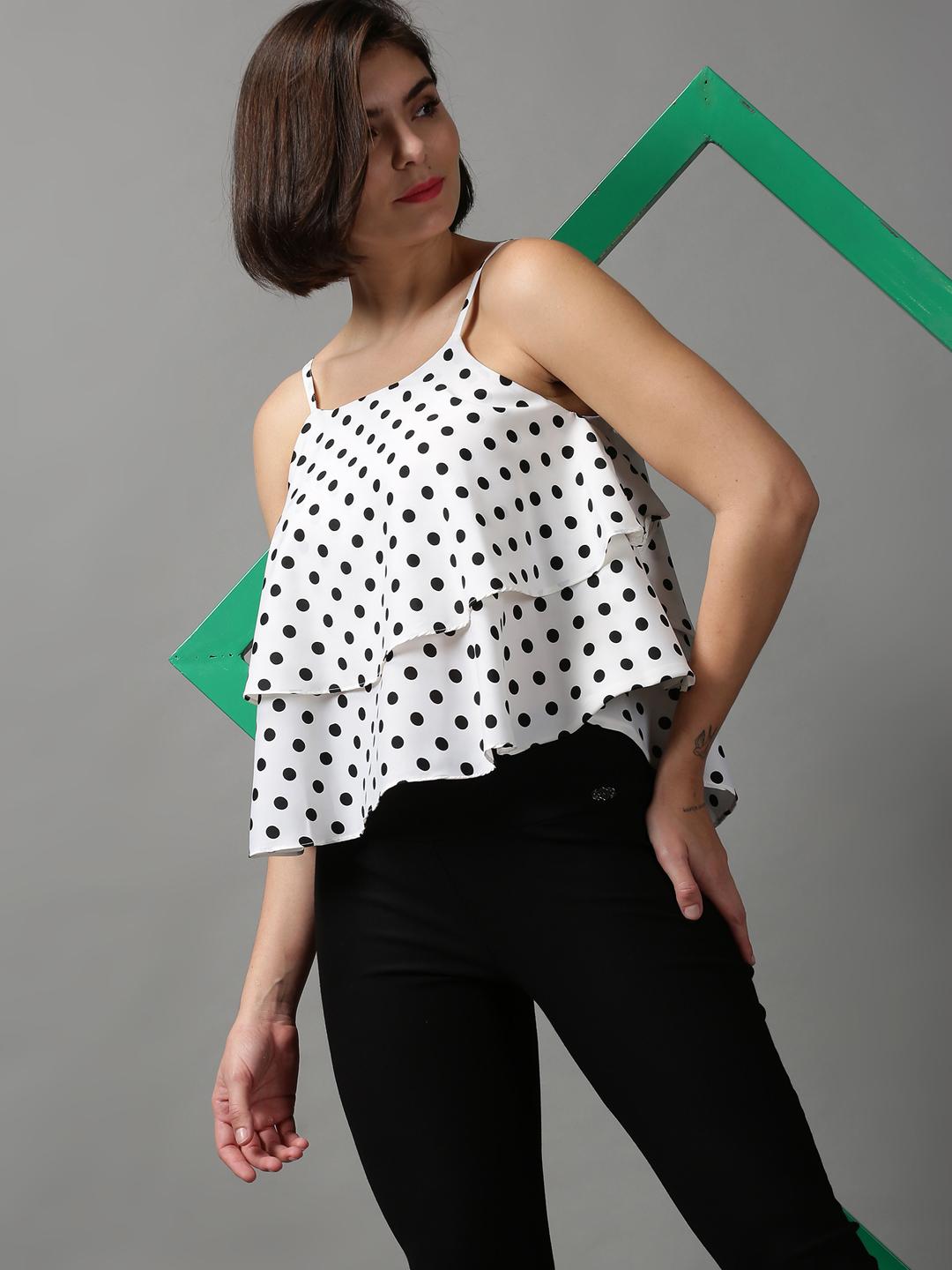 【drawdrawers】Polka Dots 2way Tops／新品・未使用 38289e34-a042-43a6-b631-
