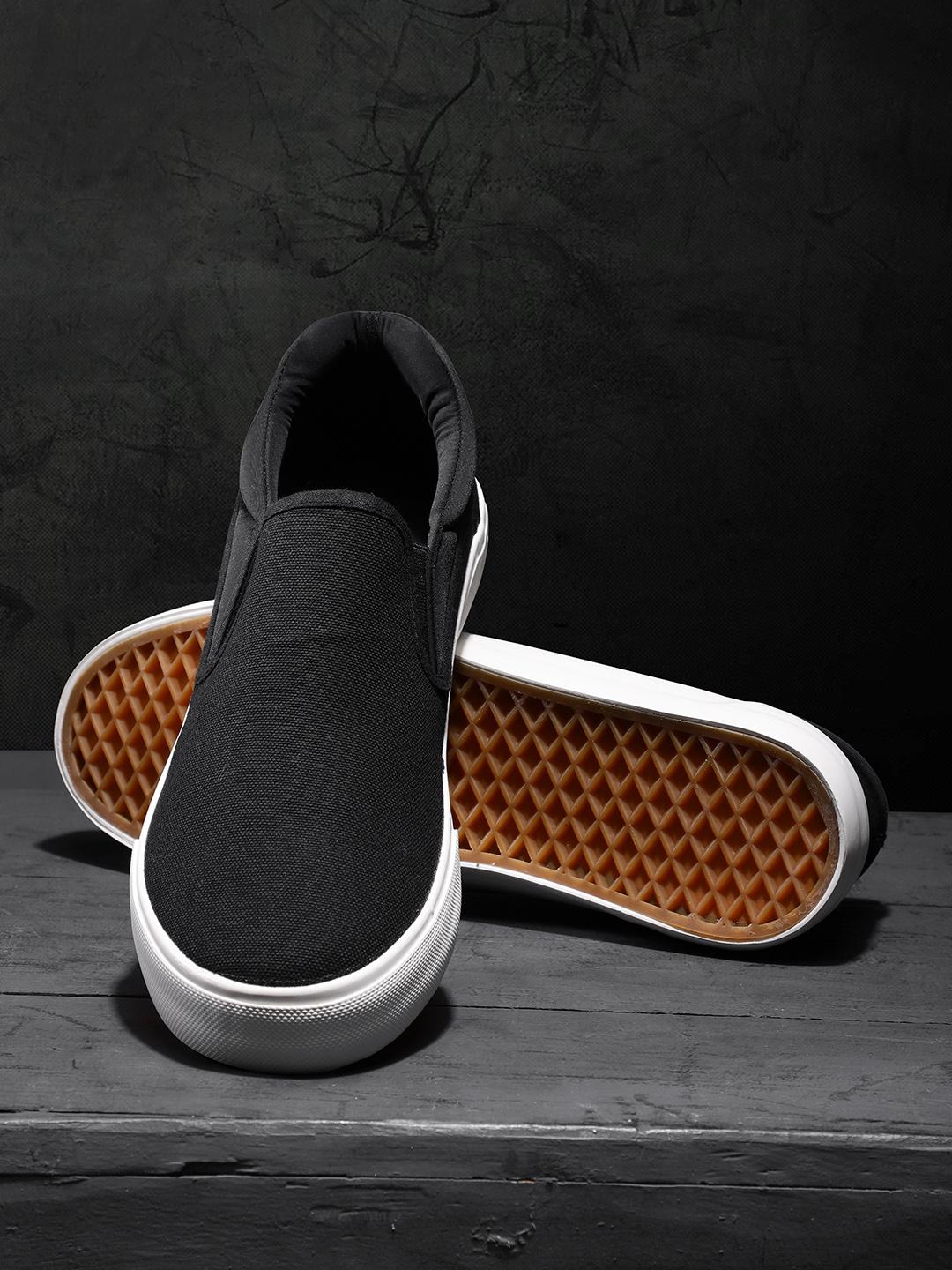 Buy Roadster Men Black Slip-On Sneakers Casual Shoes for Men