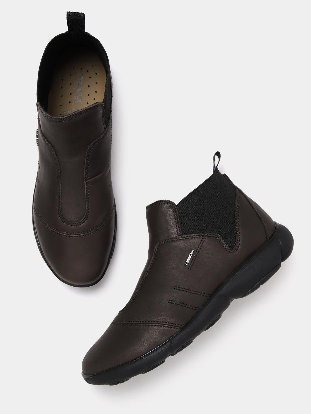 Geox Boots Geox Nebula Marron Buy Geox Woman Leather Nebula Ankle